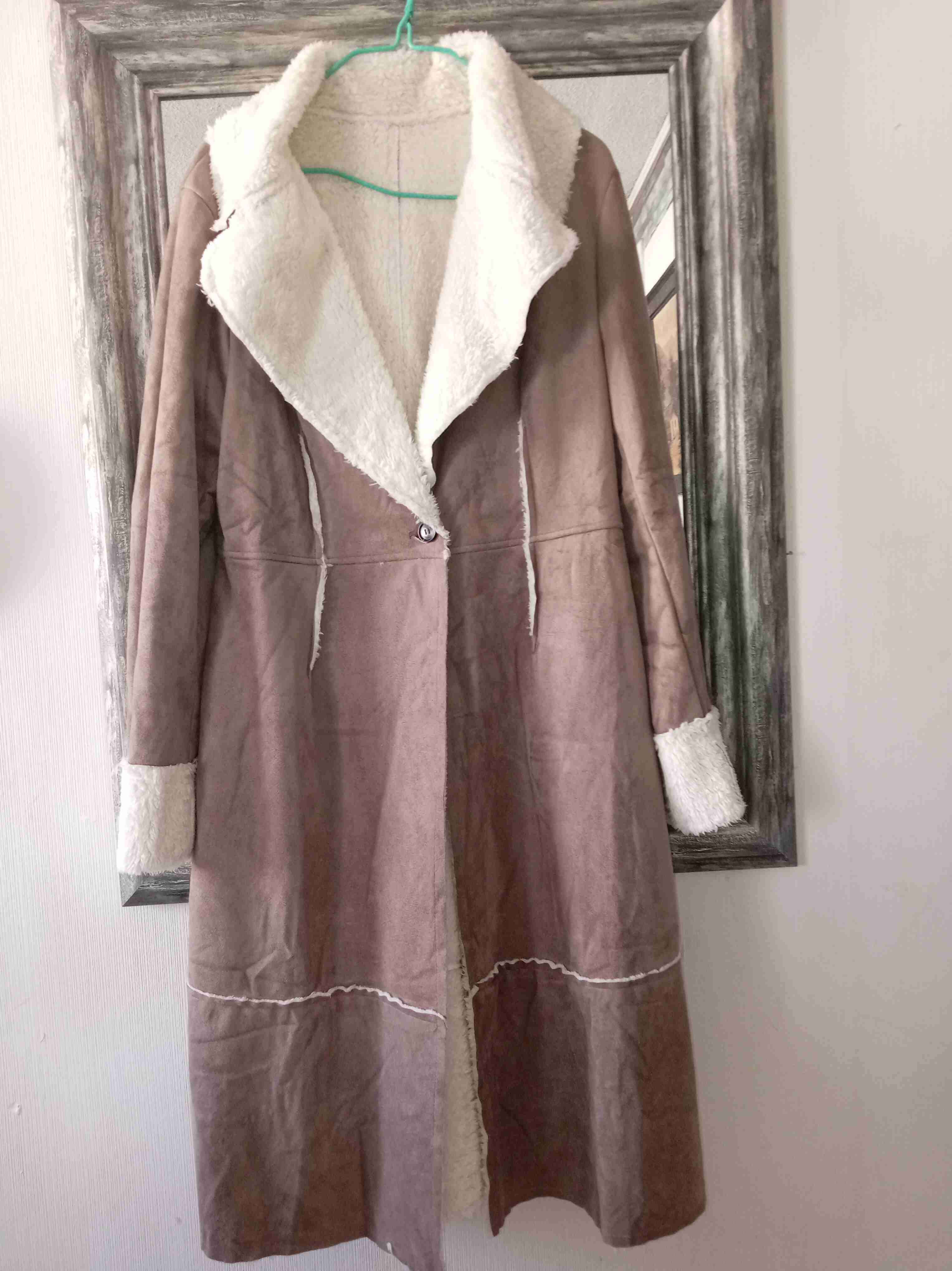 Abrigo largo con forro de lana - miniatura 1