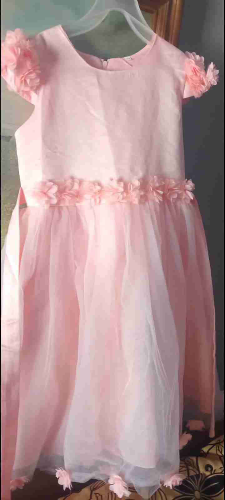 Vestido de fiesta rosado infantil