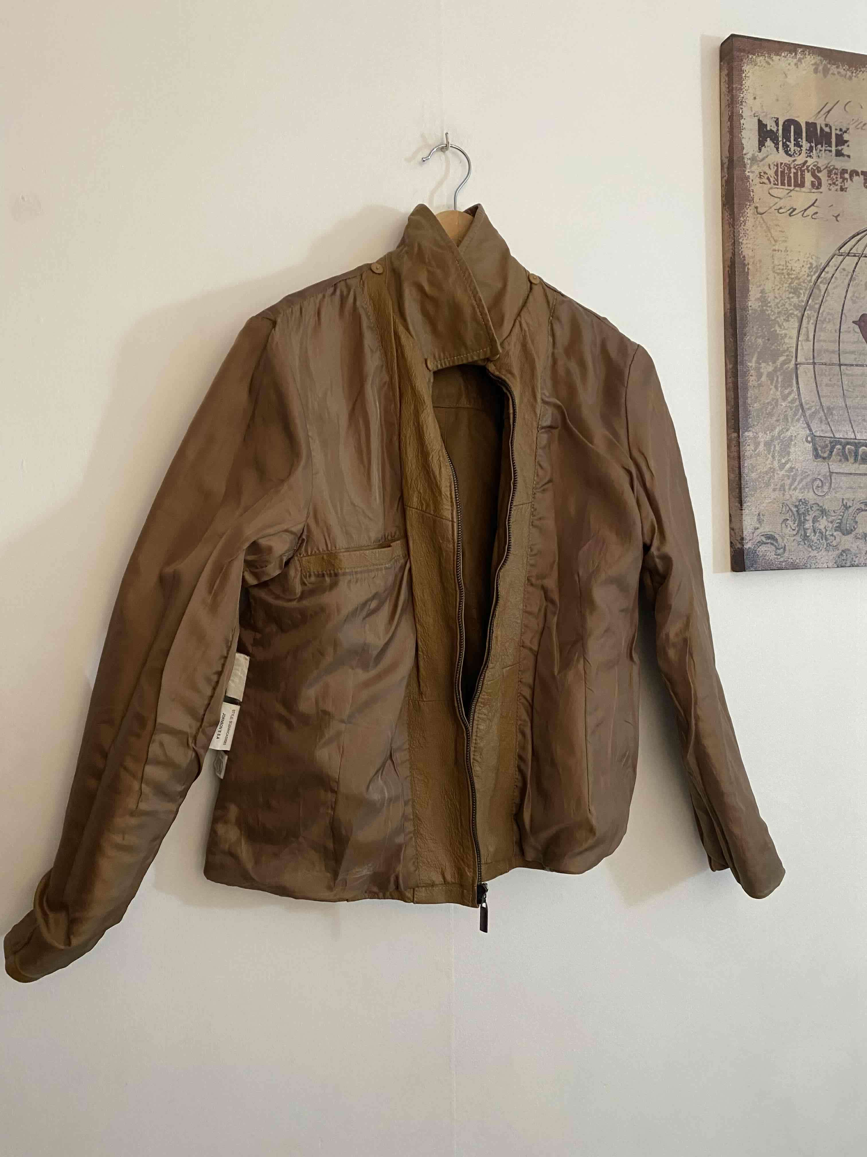 Chaqueta café estilo casual - miniatura 4