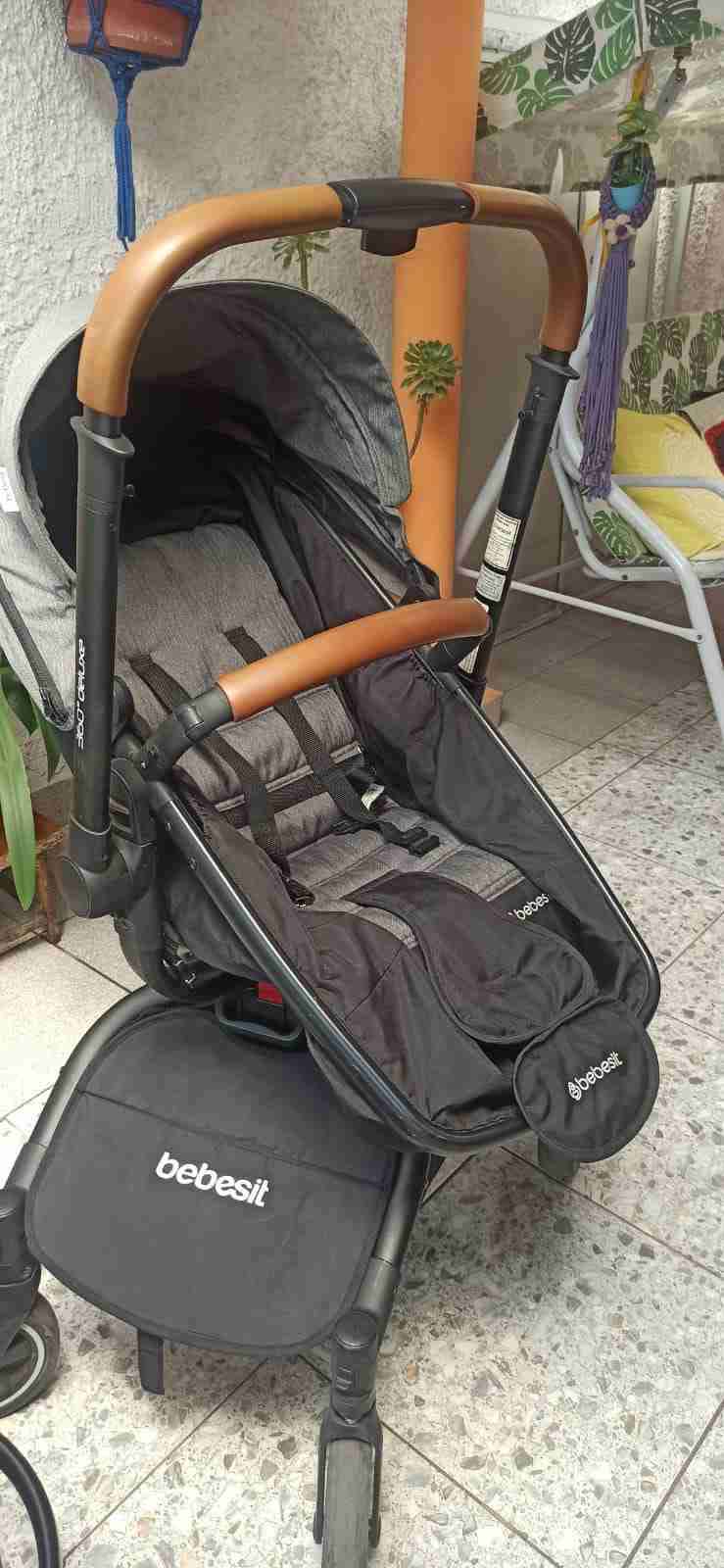 Coche de bebé Bebesit 360° gris - miniatura 4