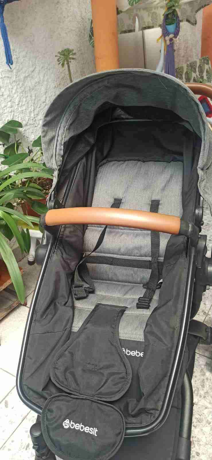 Coche de bebé Bebesit 360° gris - miniatura 6