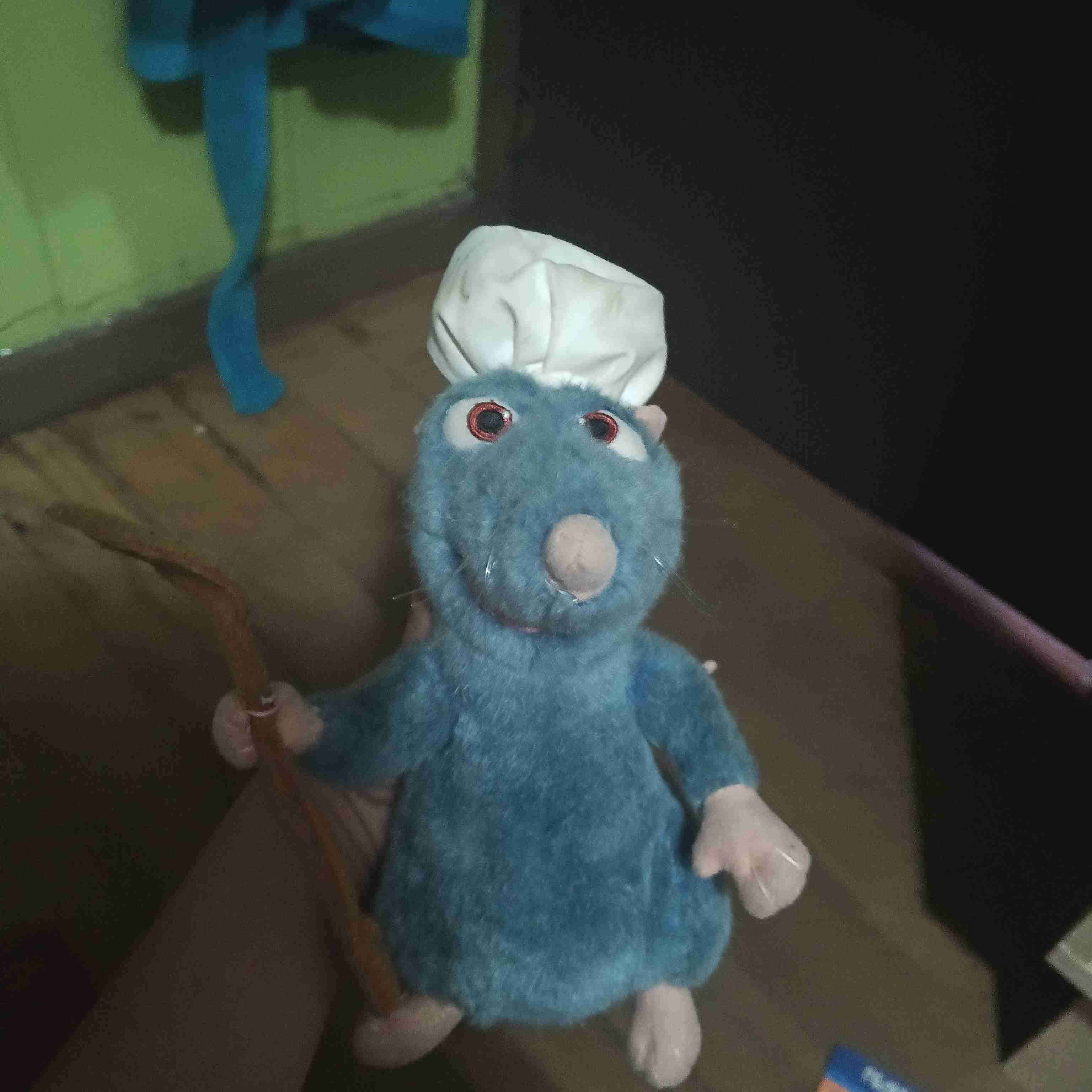 Peluche de ratón chef azul - miniatura 1
