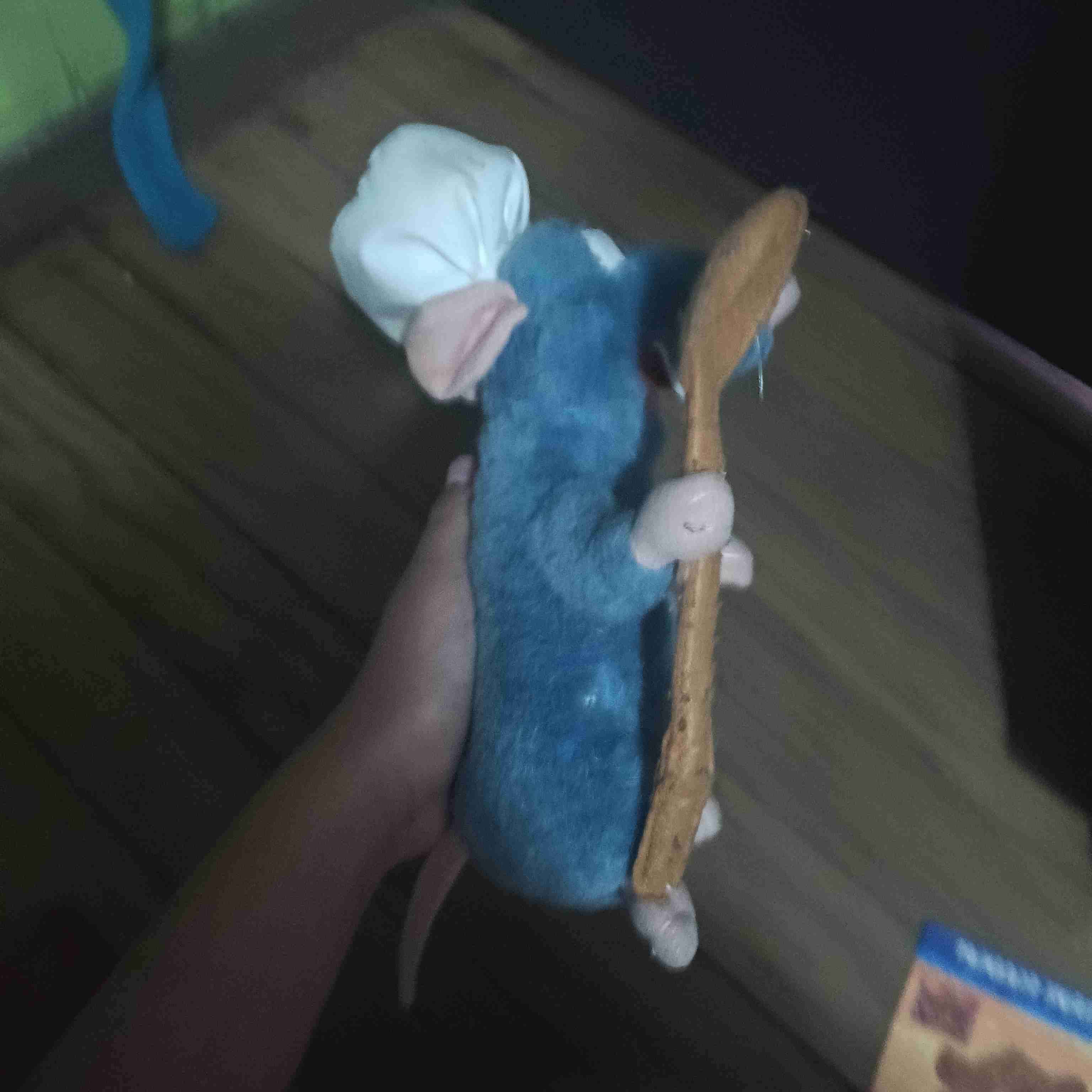 Peluche de ratón chef azul - miniatura 2