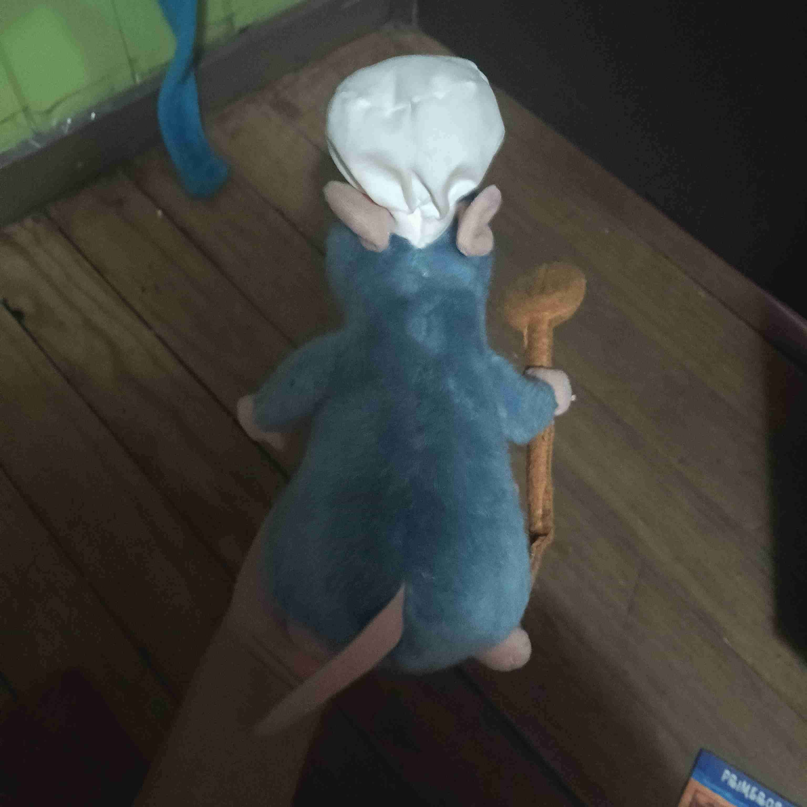 Peluche de ratón chef azul - miniatura 3