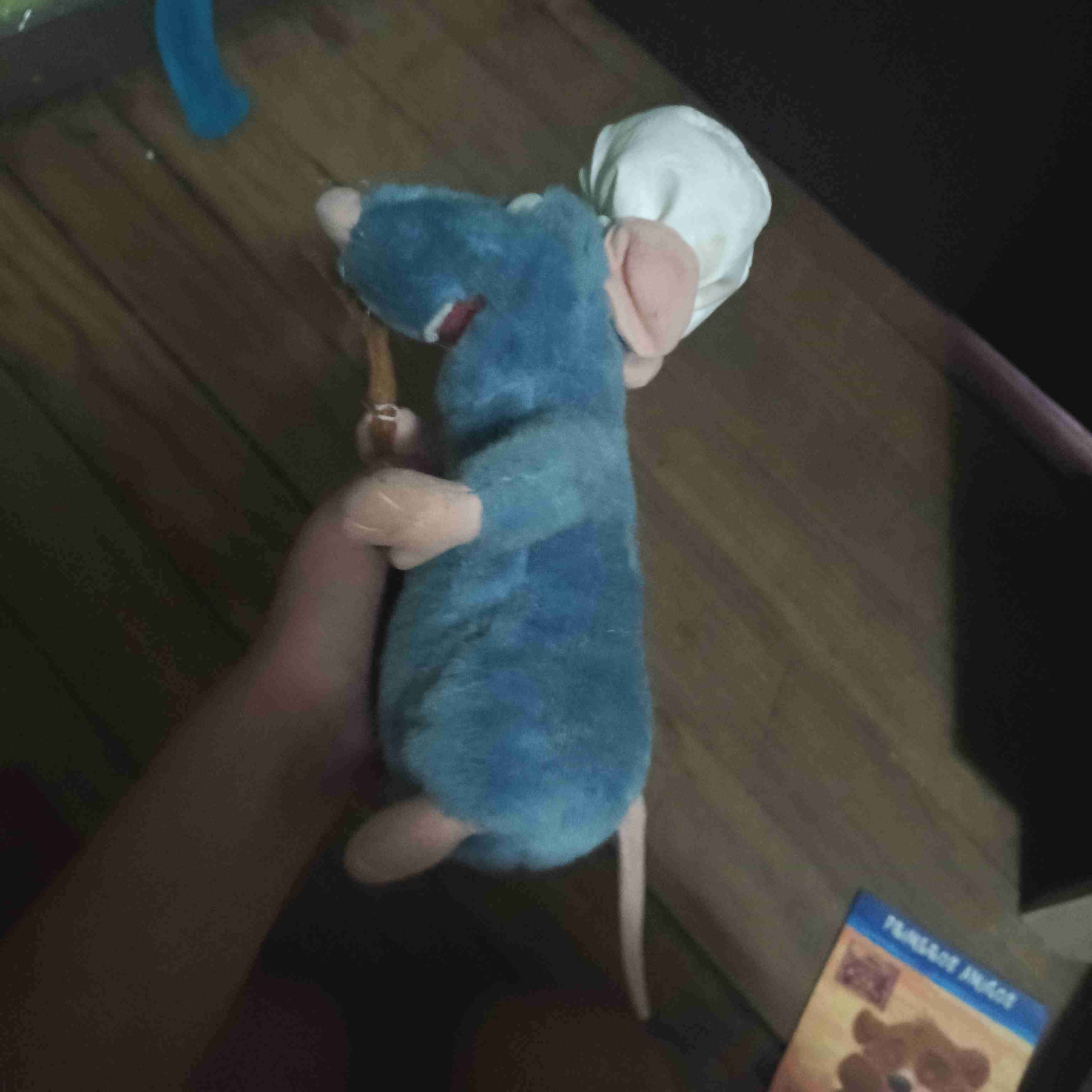 Peluche de ratón chef azul - miniatura 4