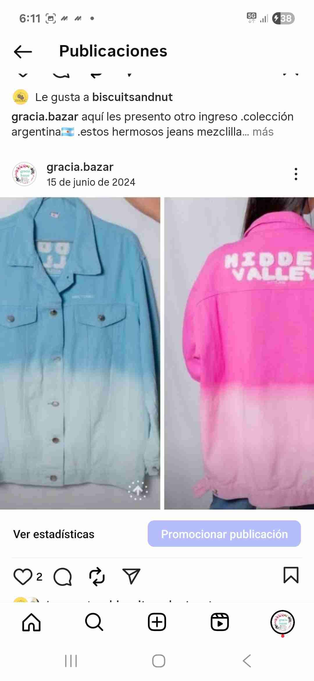 Chaqueta mezclilla moda argentina - miniatura 3