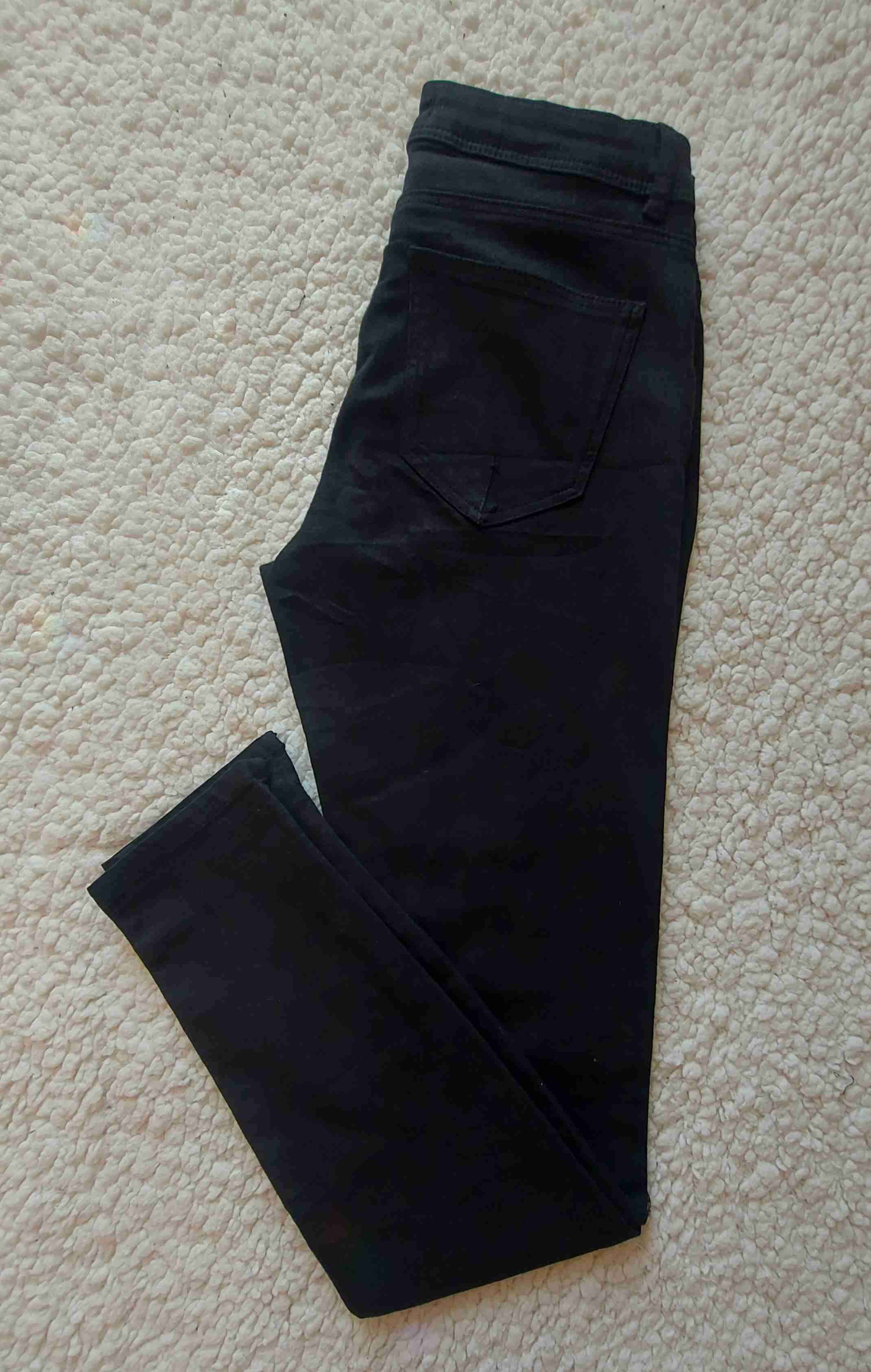 Jeans Zara negros talla 34, Skini tiro alto - miniatura 4