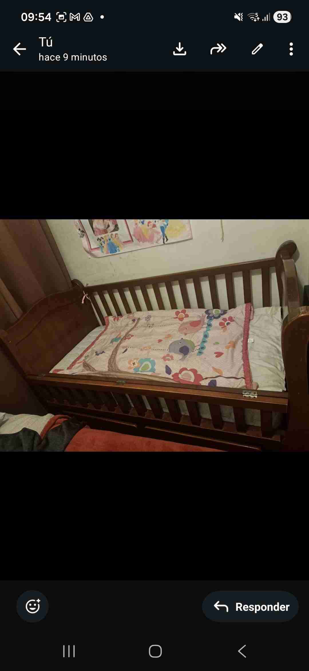 Cuna de madera para bebé - 1