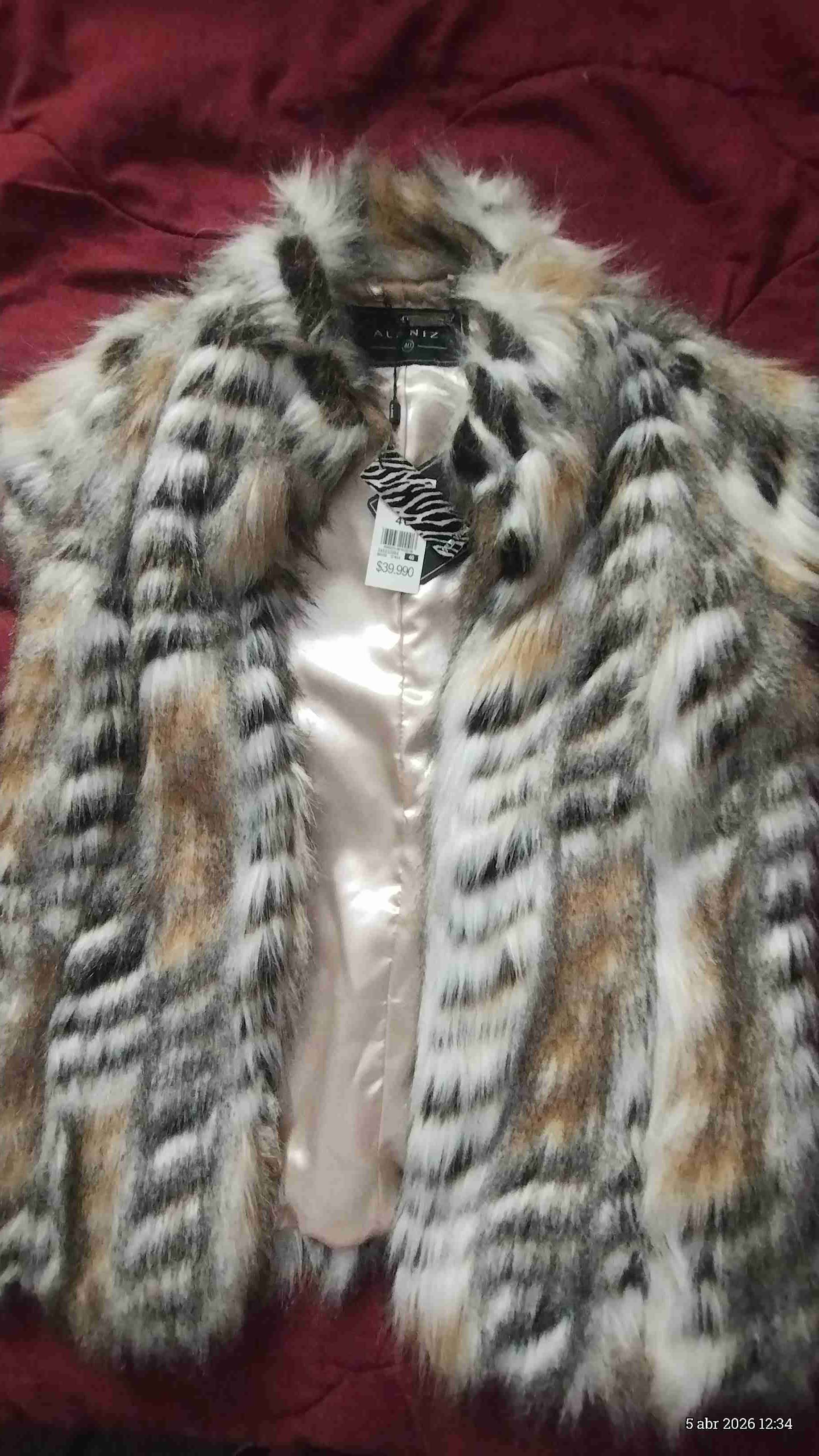 Chaqueta de piel sintética animal print - 2