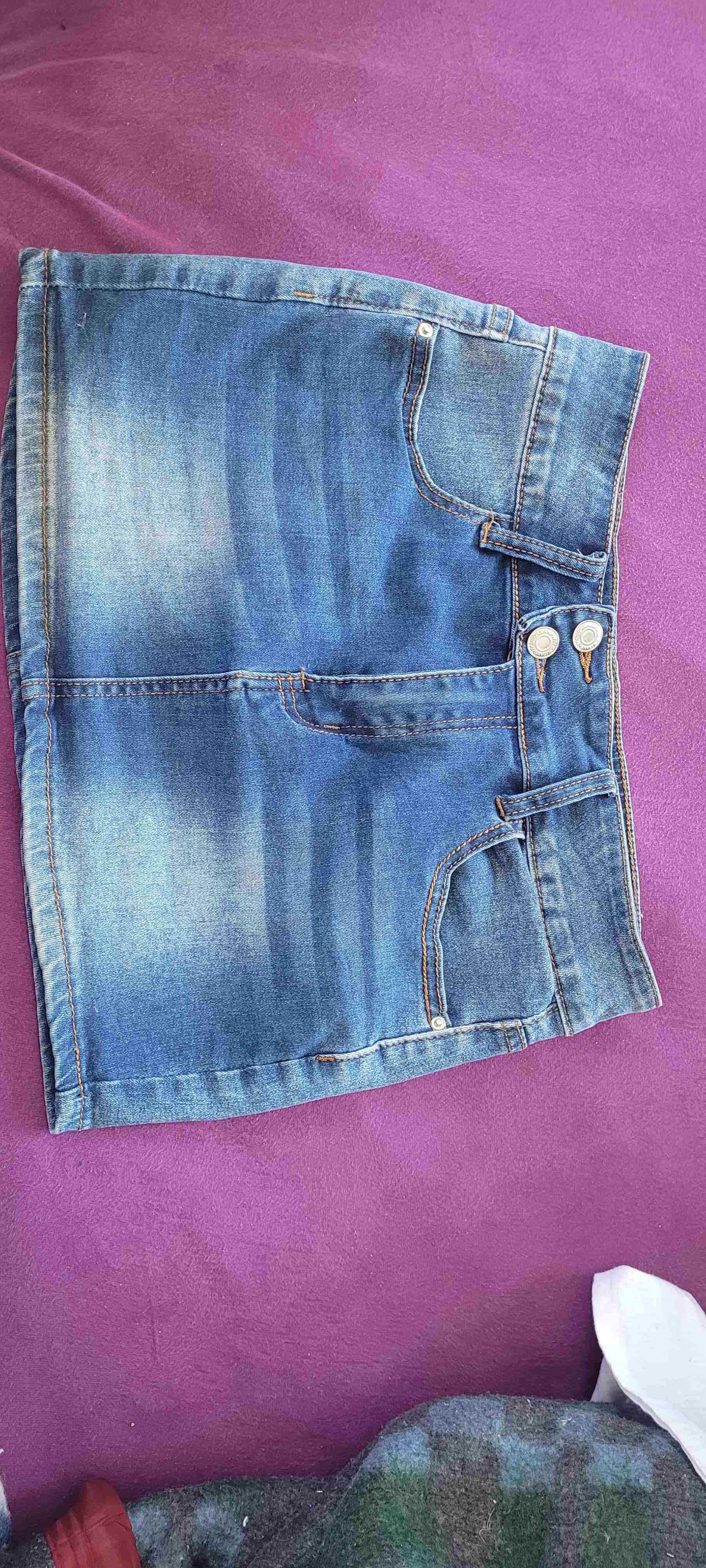 Minifalda de mezclilla - 1