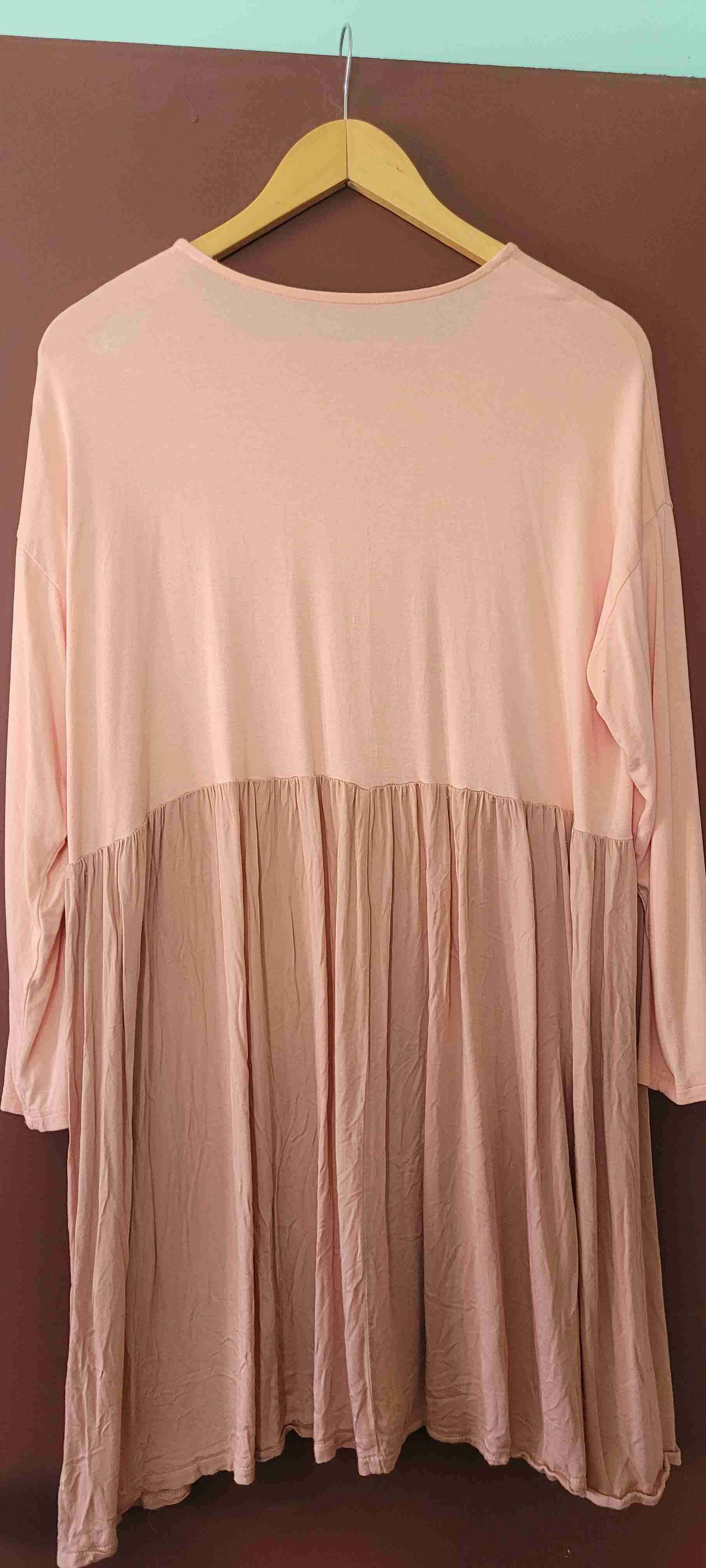 Blusa larga color rosa claro - miniatura 2