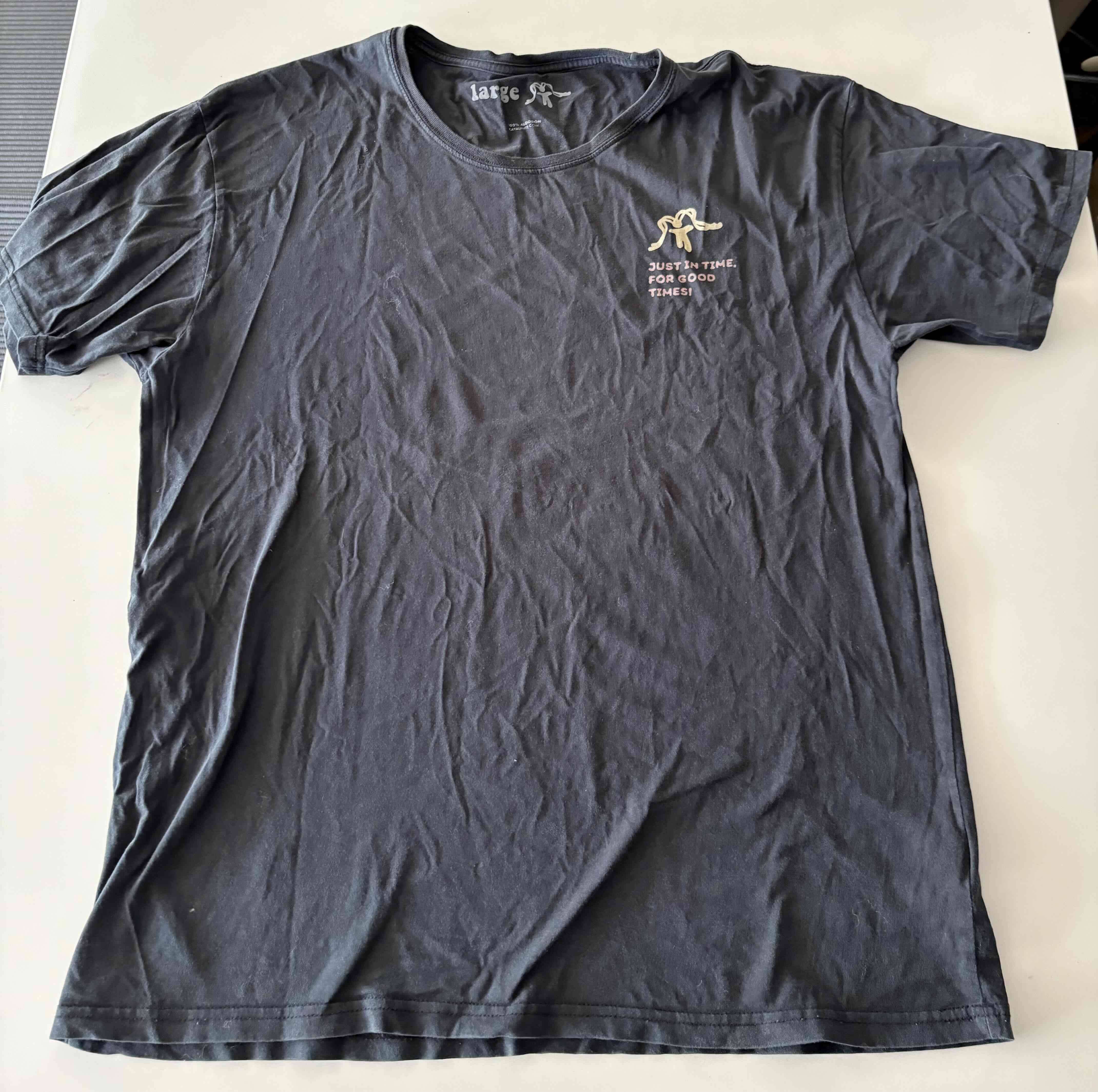 Polera azul con estampado - miniatura 1