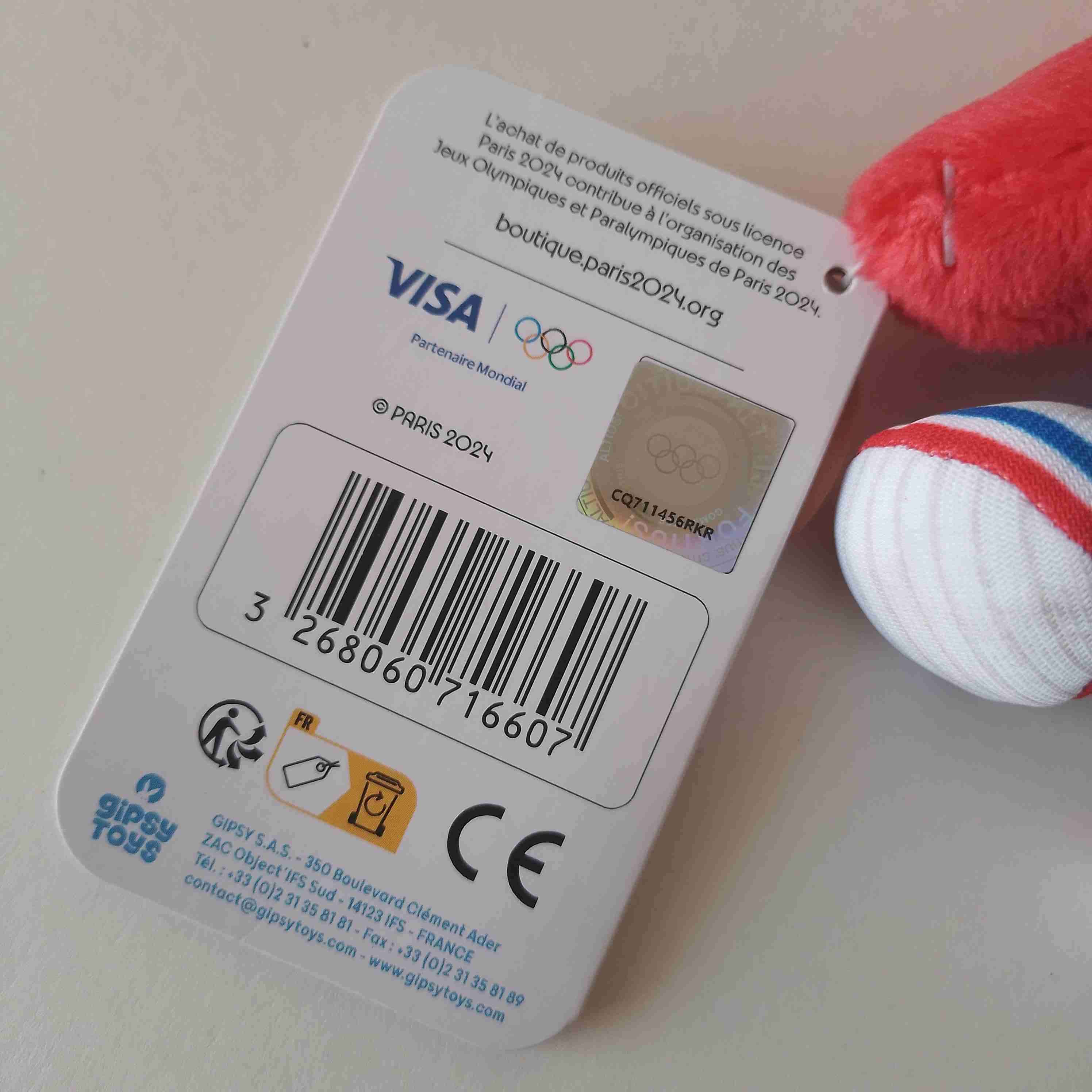 Peluche mascota Juegos Olímpicos de París 2024 - miniatura 5