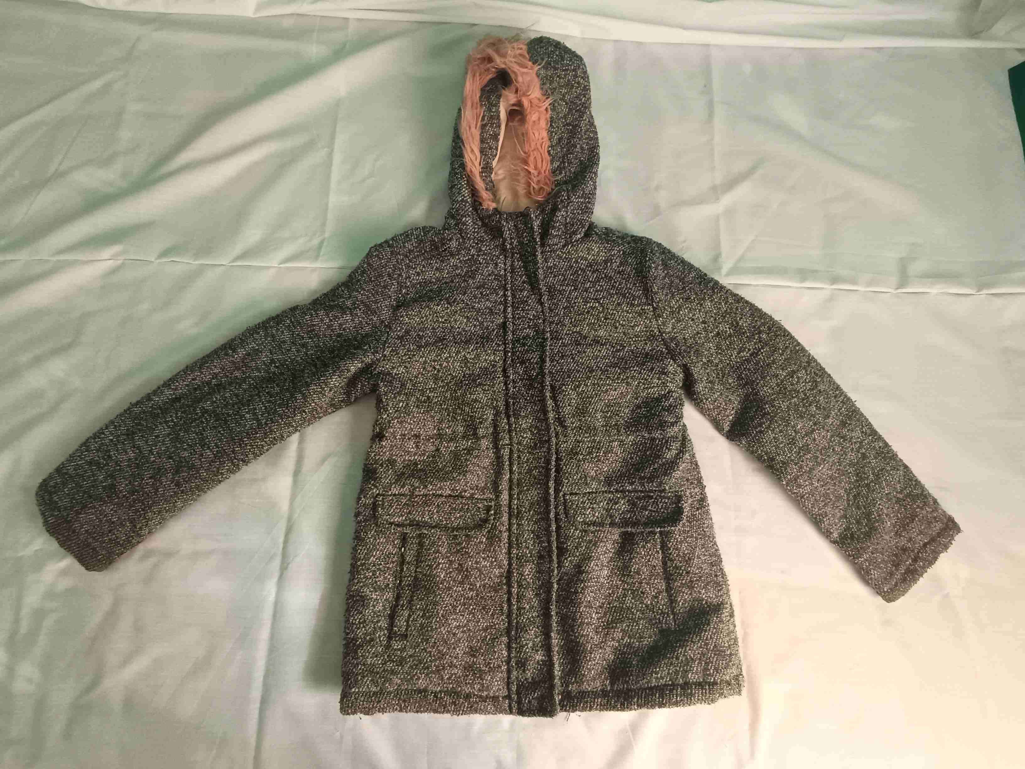 Abrigo de lana con capucha - miniatura 2