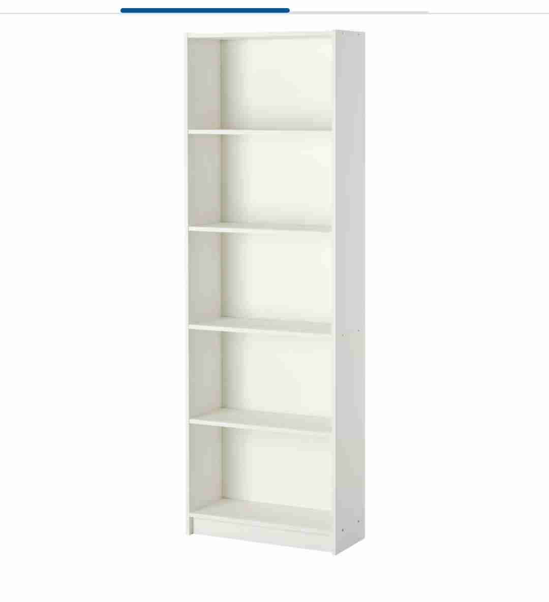 Estante blanco alto de madera - miniatura 1