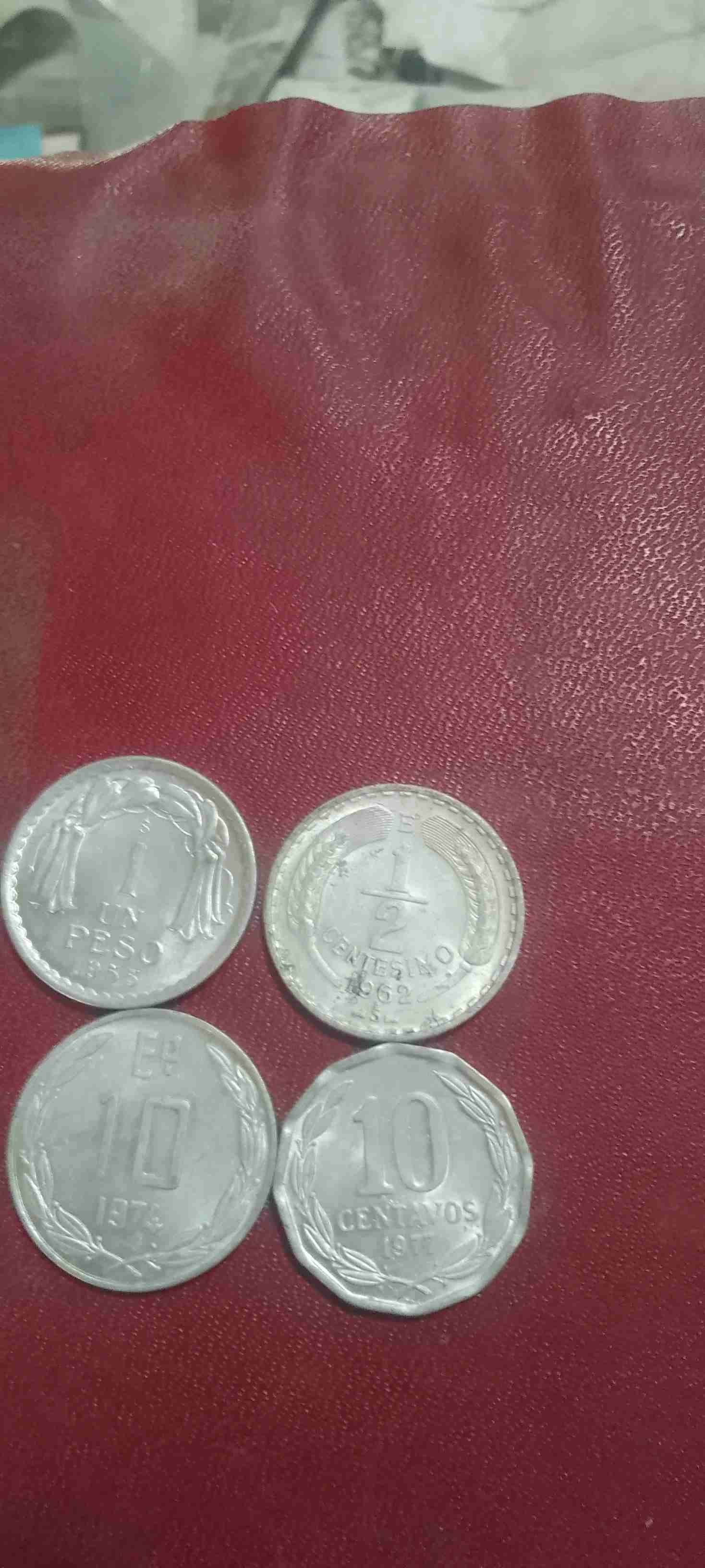 Monedas antiguas chilenas aluminio - 2