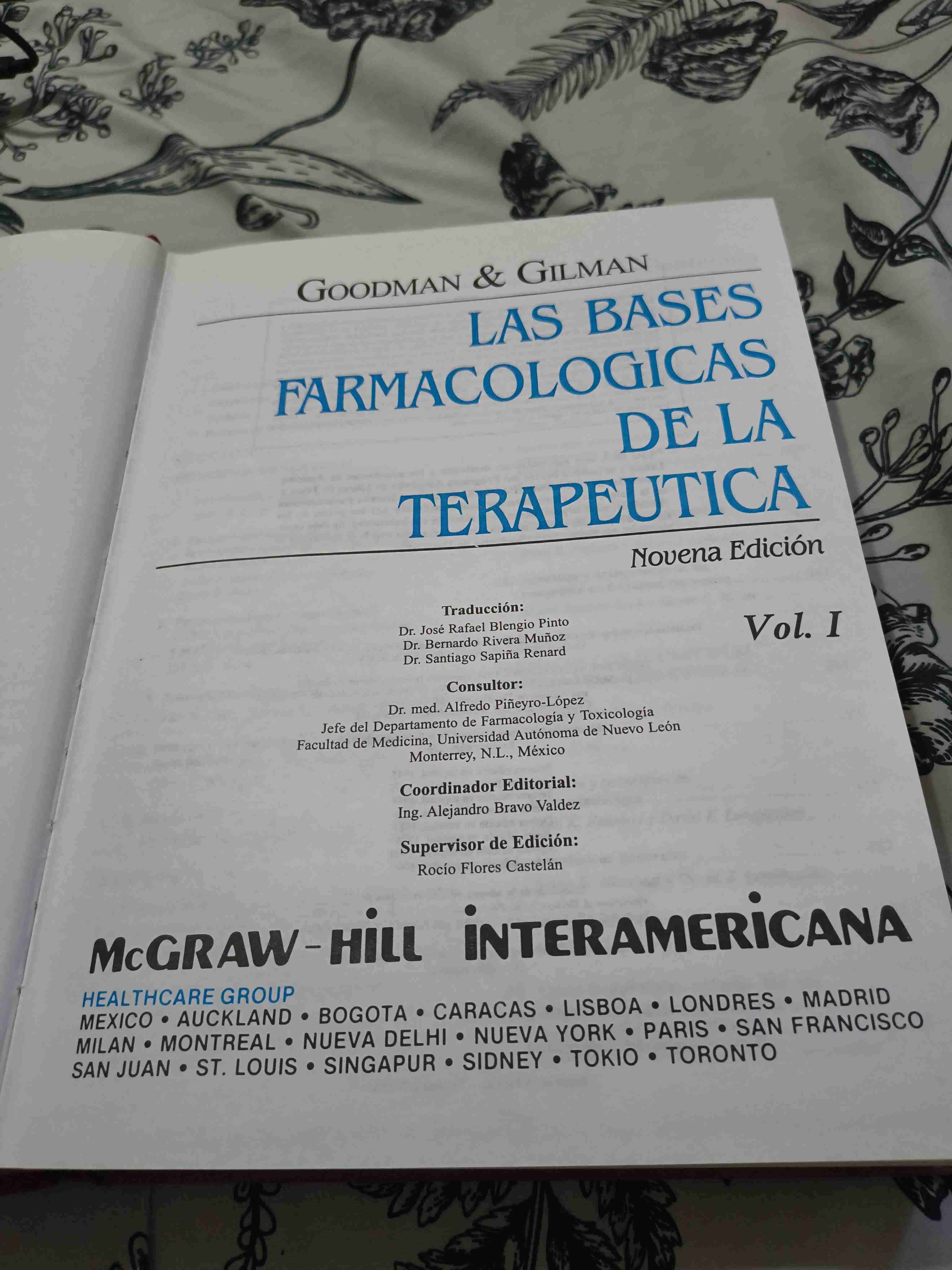 Libro Las Bases Farmacológicas Vol. I - miniatura 2