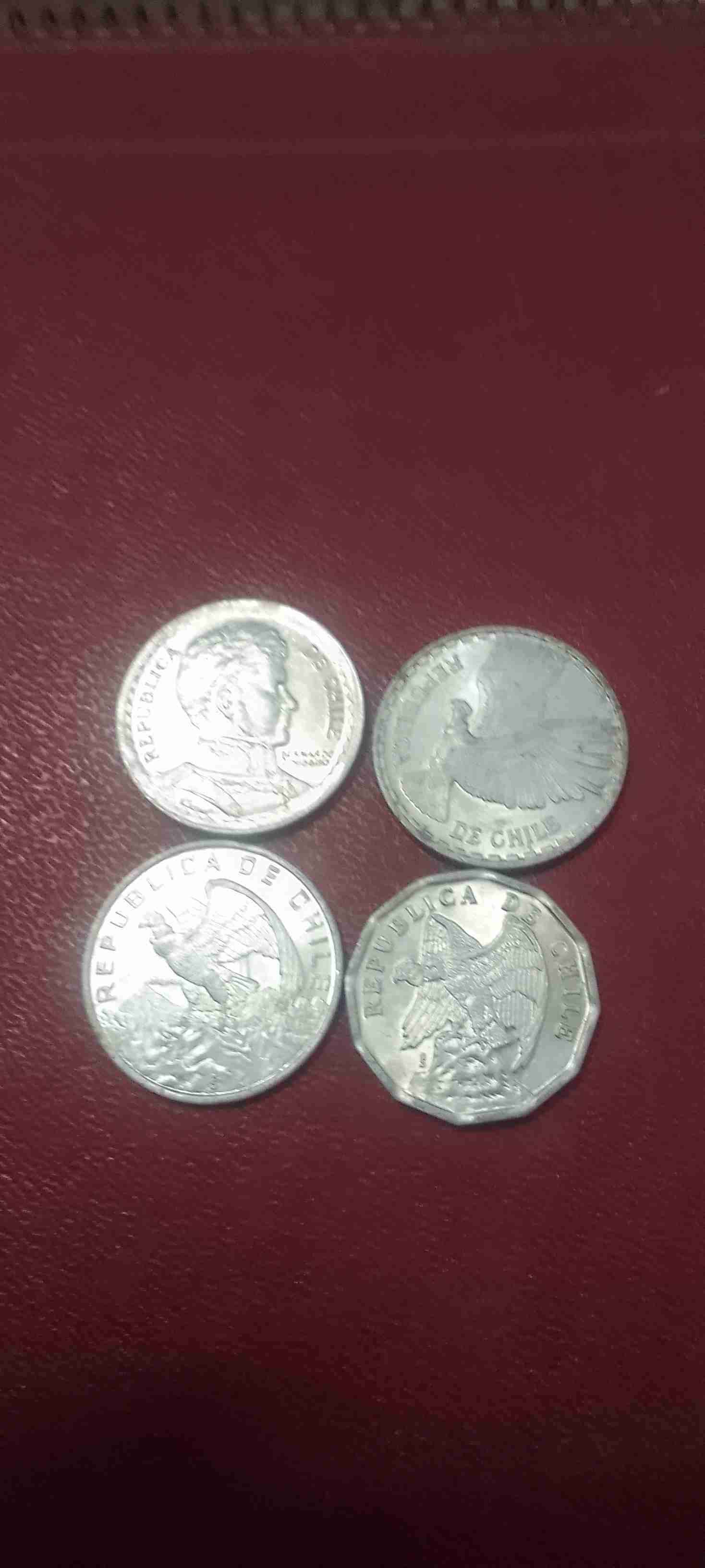 Monedas antiguas chilenas aluminio - 1