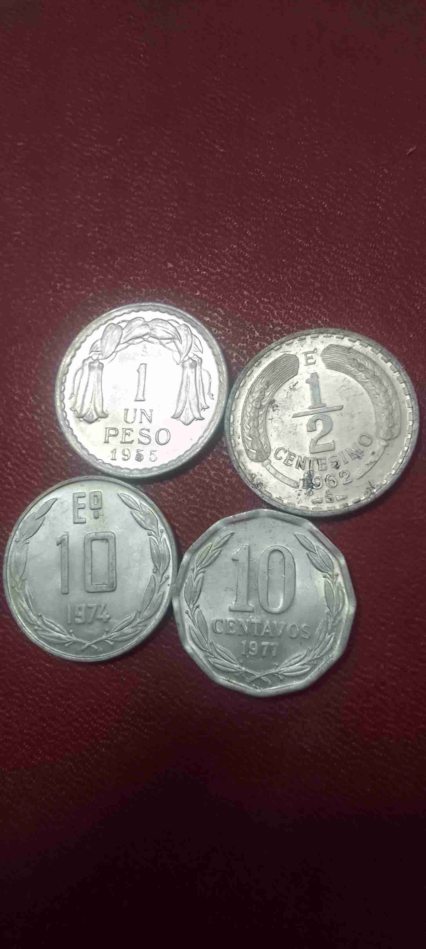 Monedas antiguas chilenas aluminio - 4