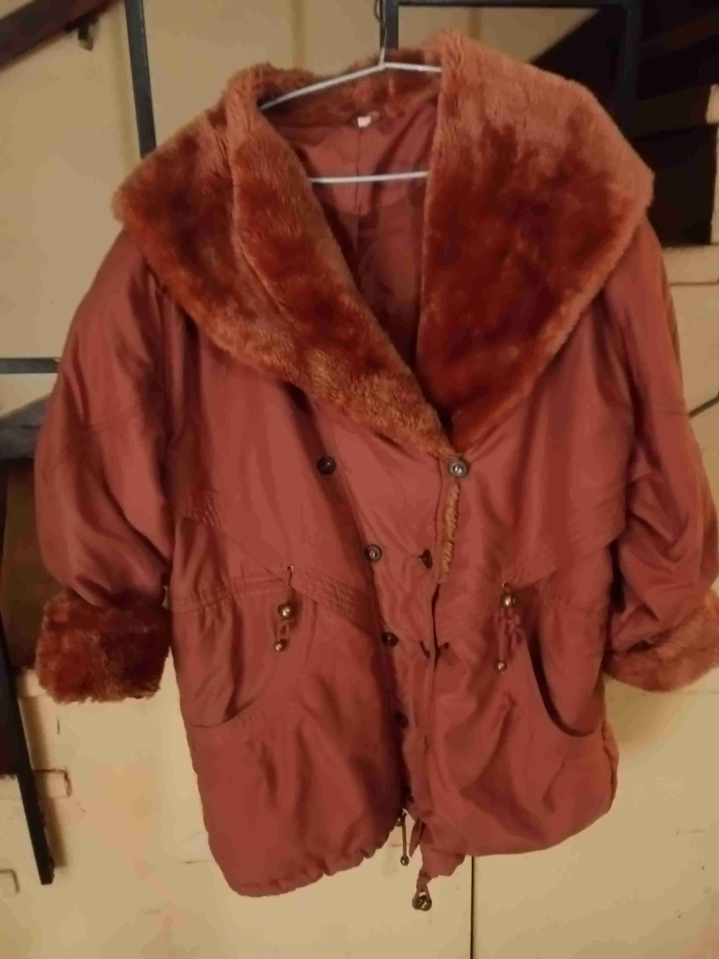 Parka marrón con interior de peluche - miniatura 1