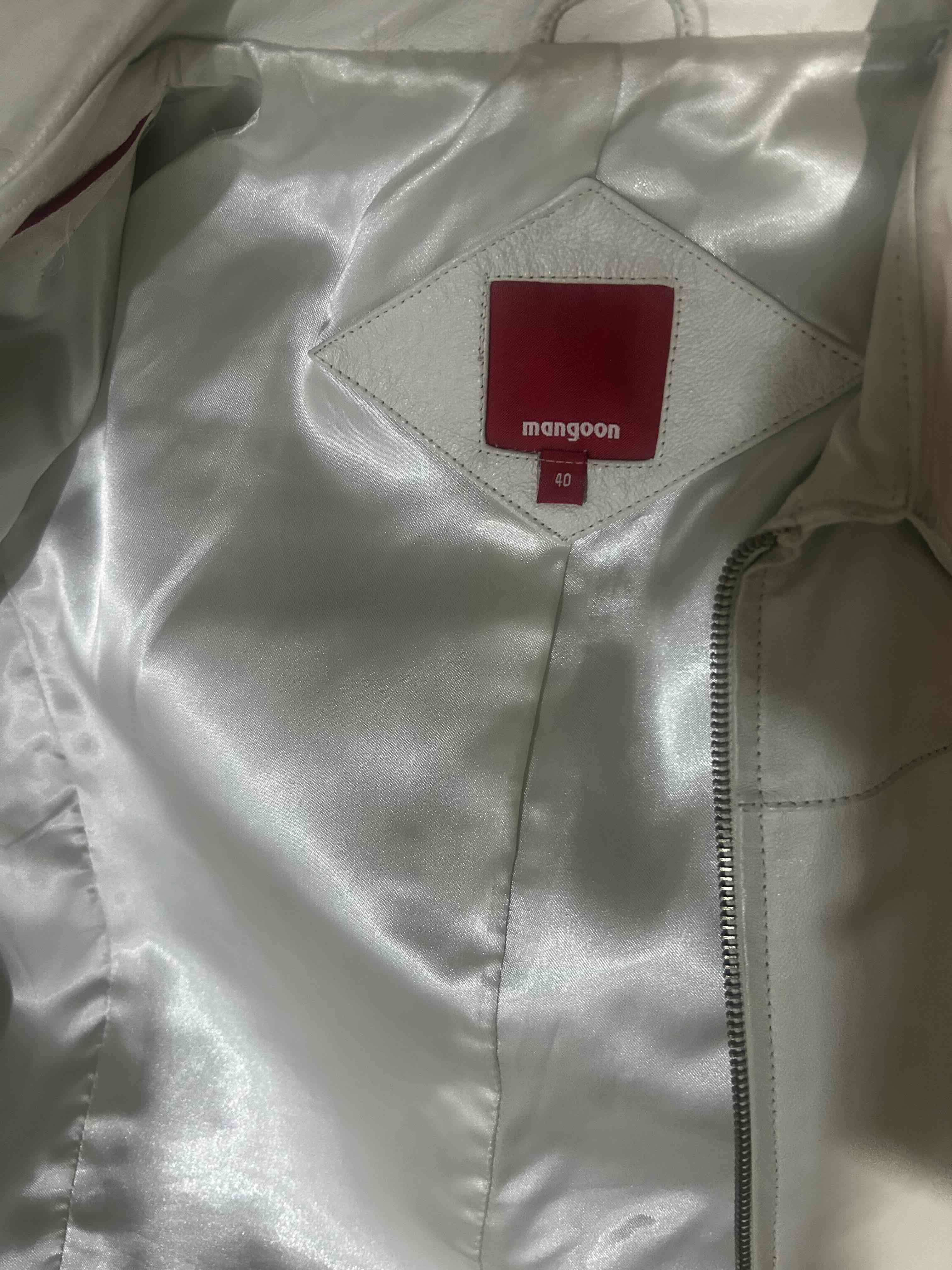 Chaqueta blanca 100% cuero - 1