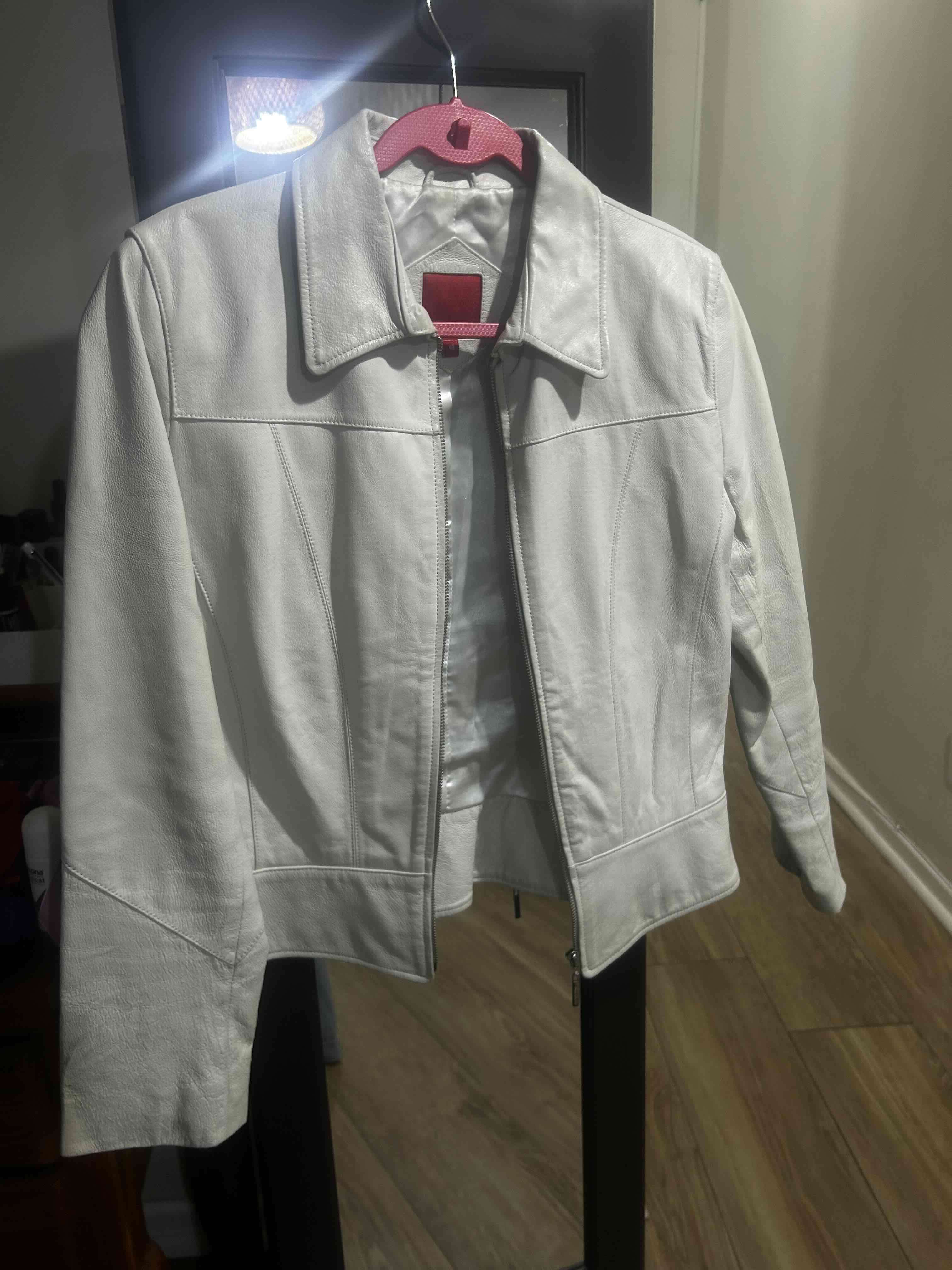 Chaqueta blanca 100% cuero - 2