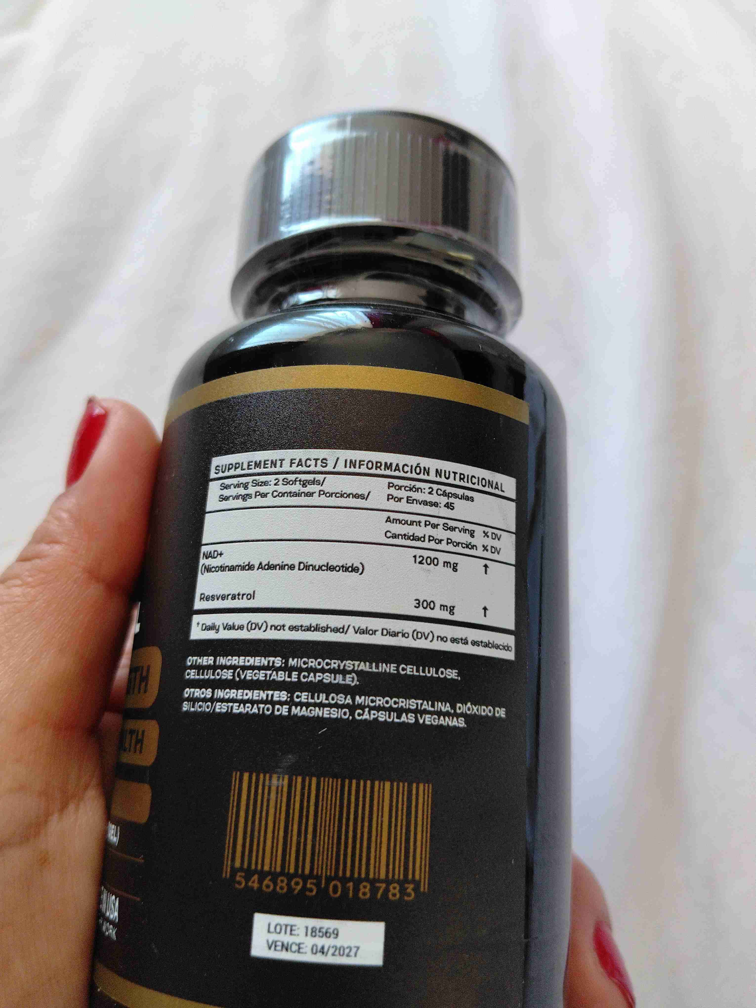 Suplemento NAD+ Resveratrol 1500mg - miniatura 2