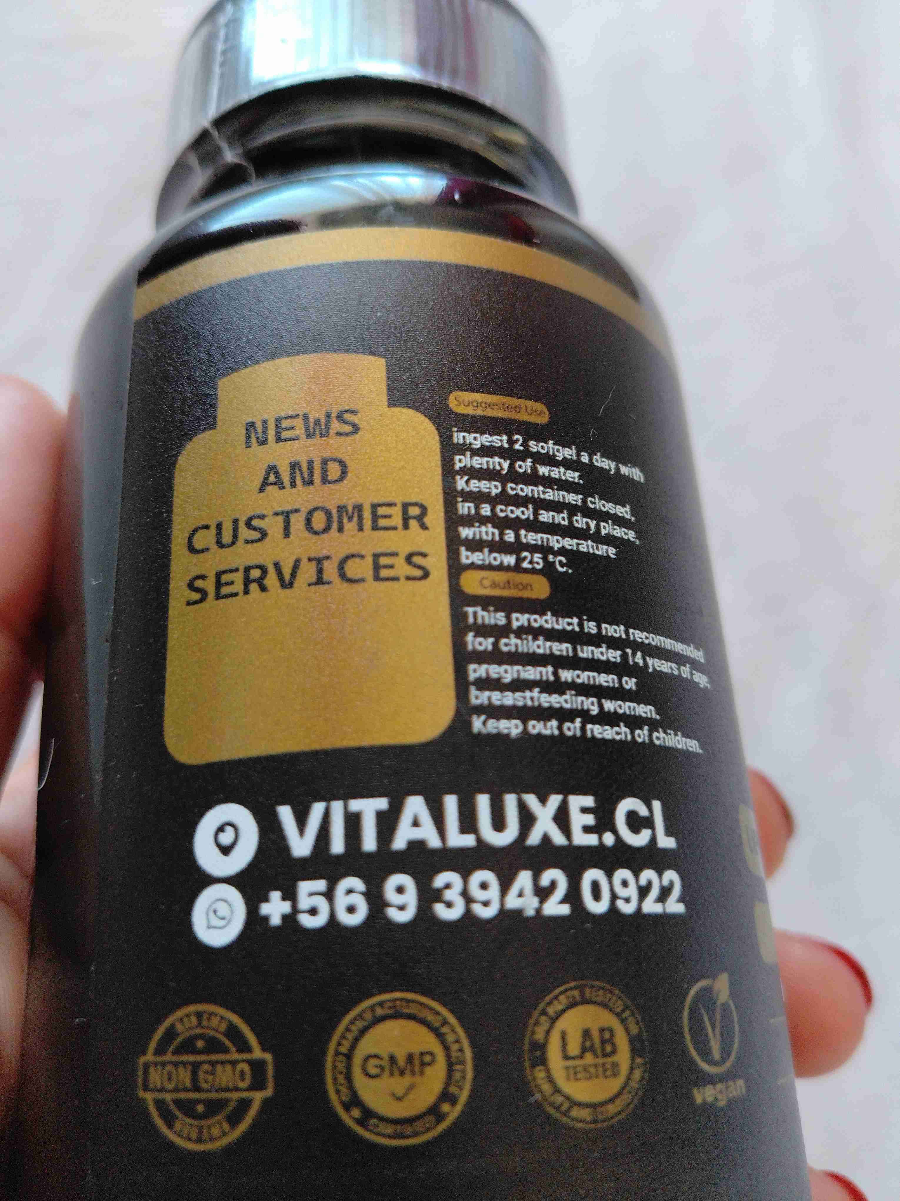 Suplemento Vitaluxe NAD+ Resveratrol - miniatura 3