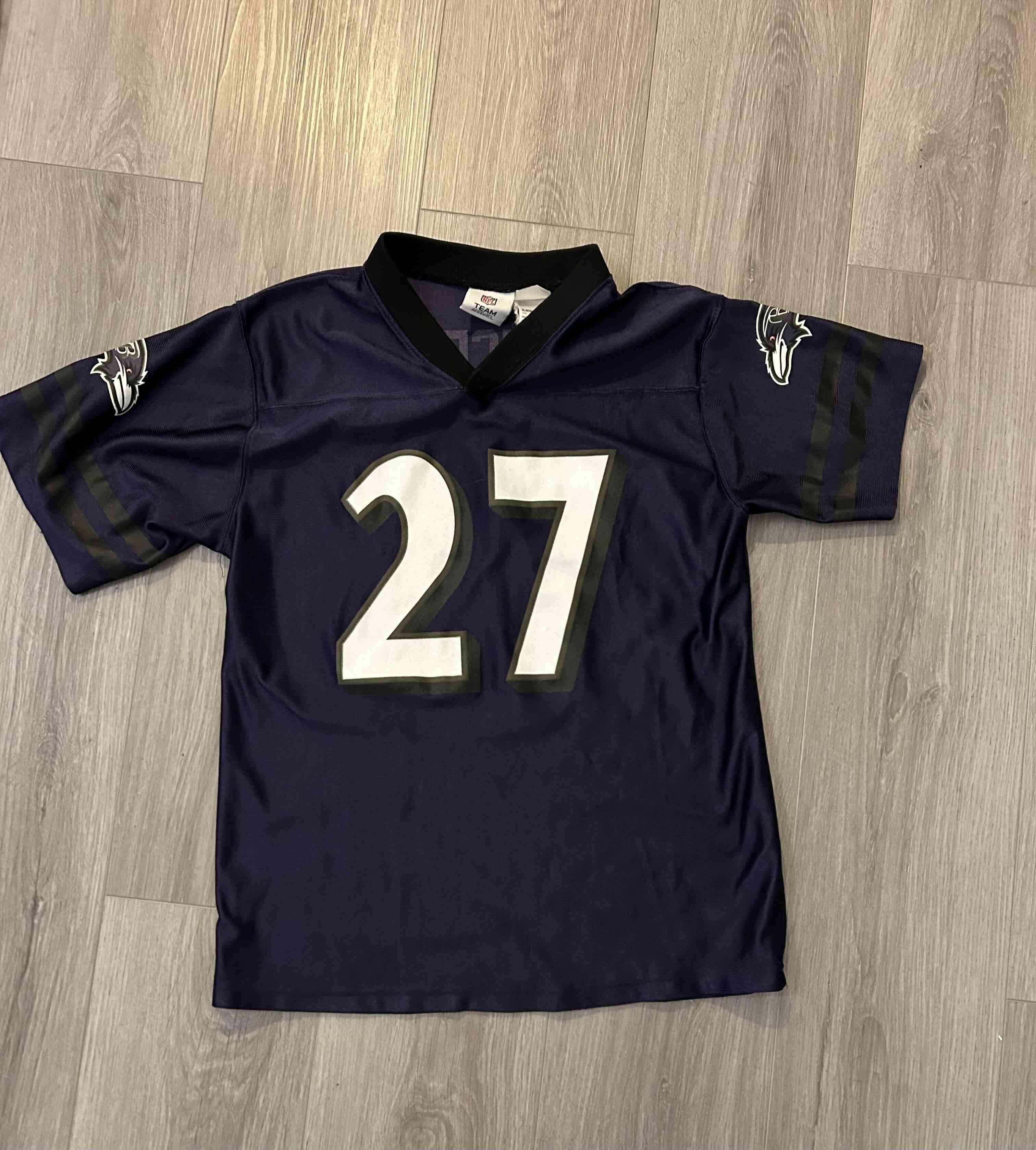 Camiseta deportiva azul número 27 - miniatura 4