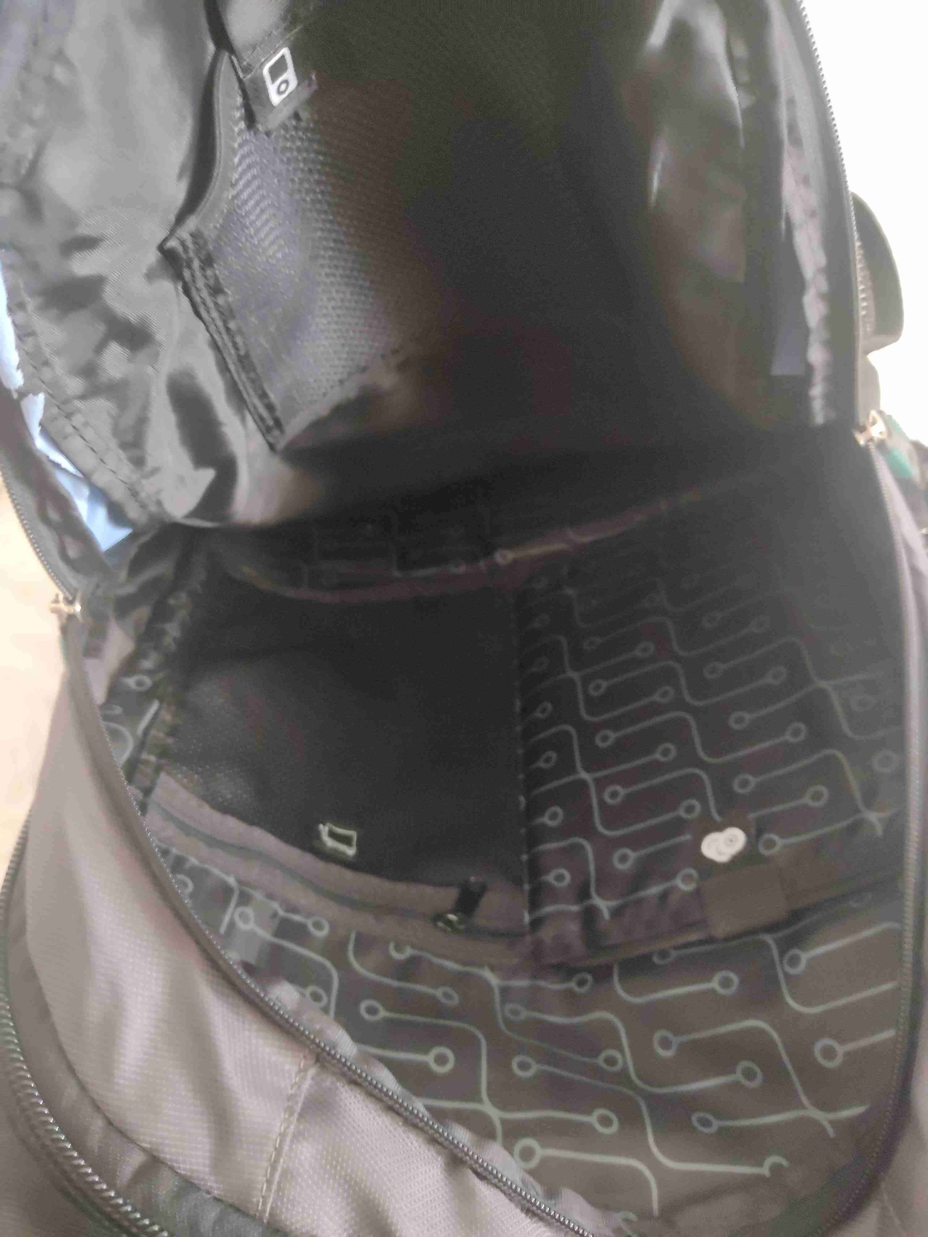 Mochila outdoor gris y azul - miniatura 3