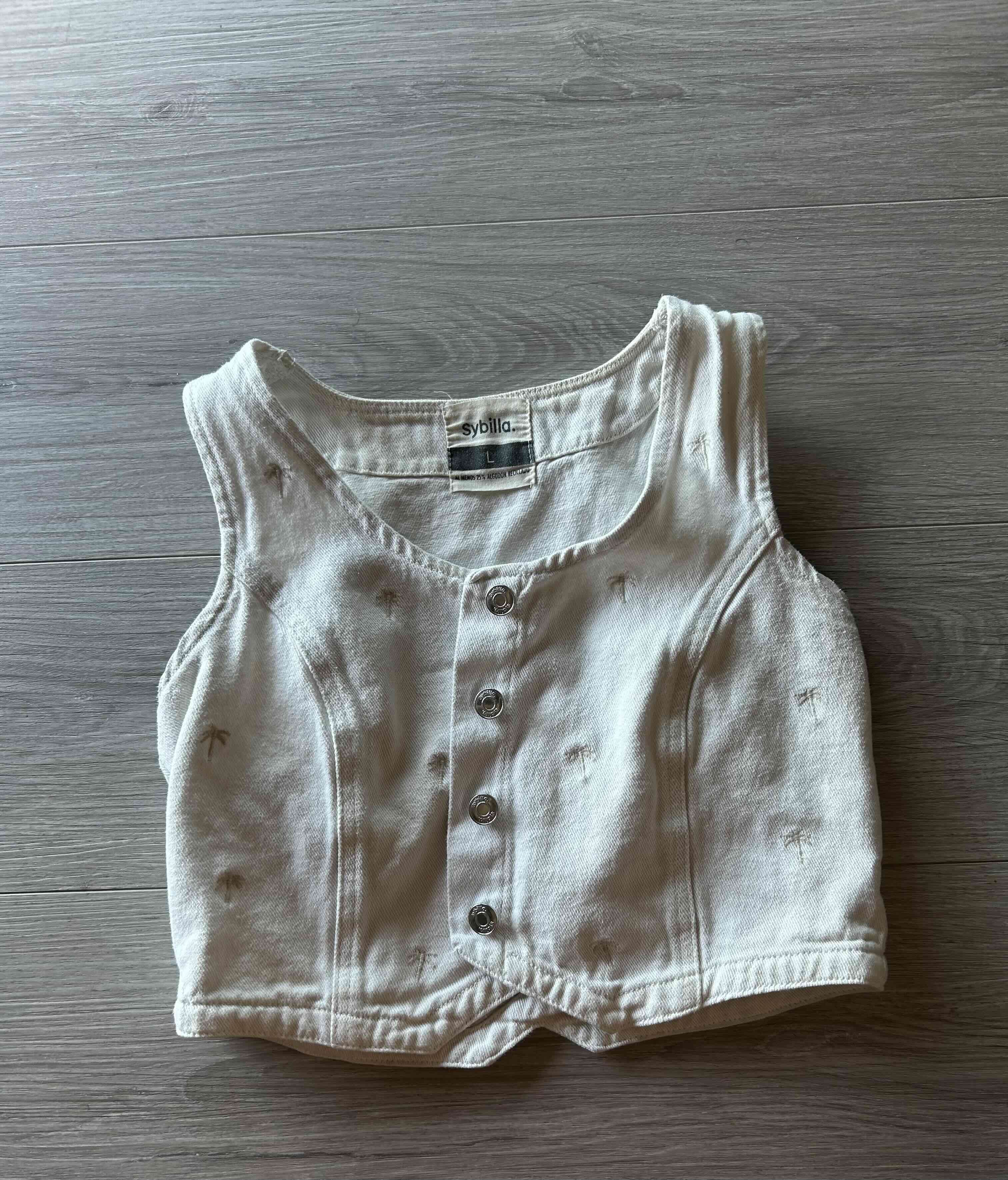 Chaleco corto blanco Sybilla - 1