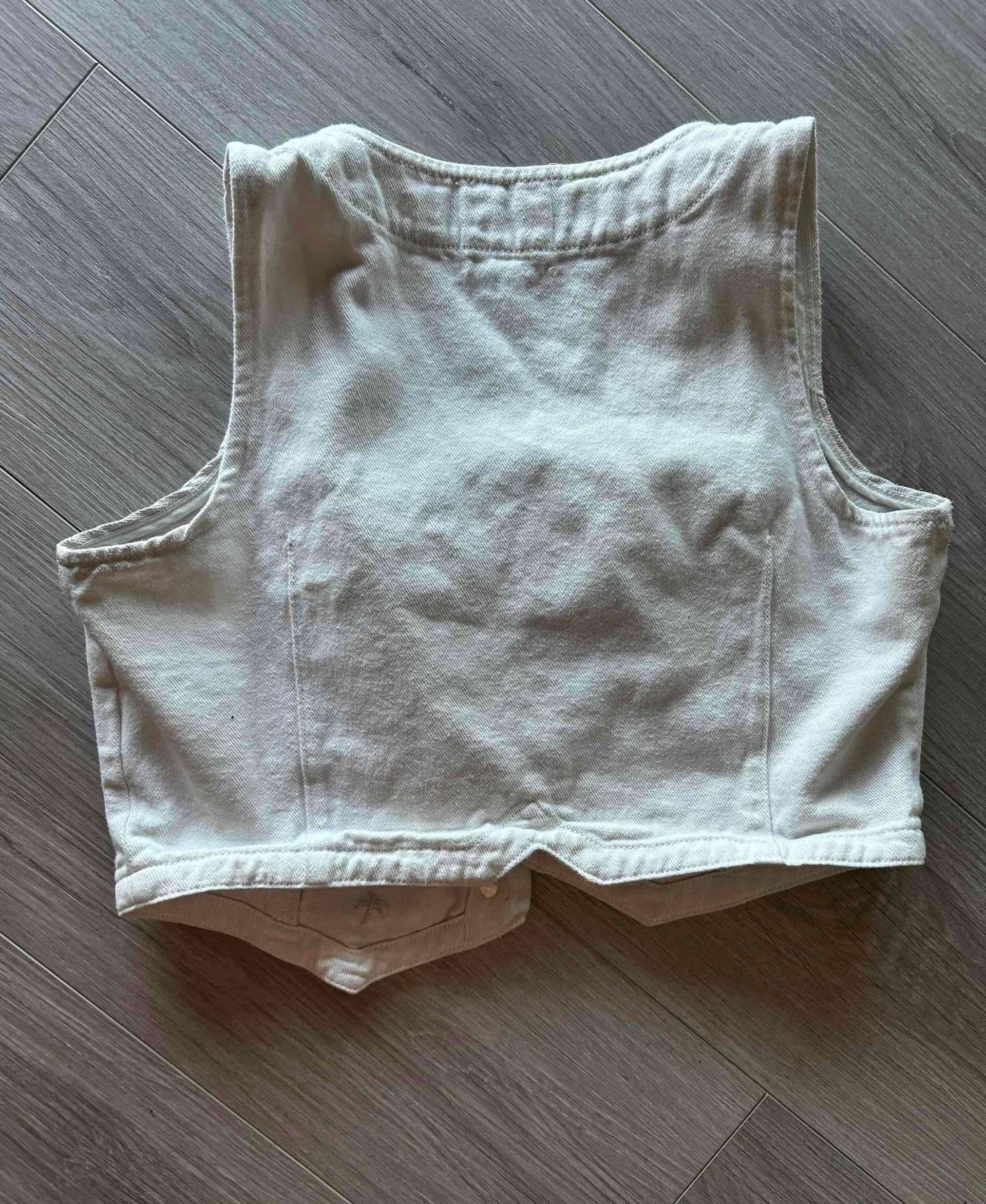 Chaleco corto blanco Sybilla - 3