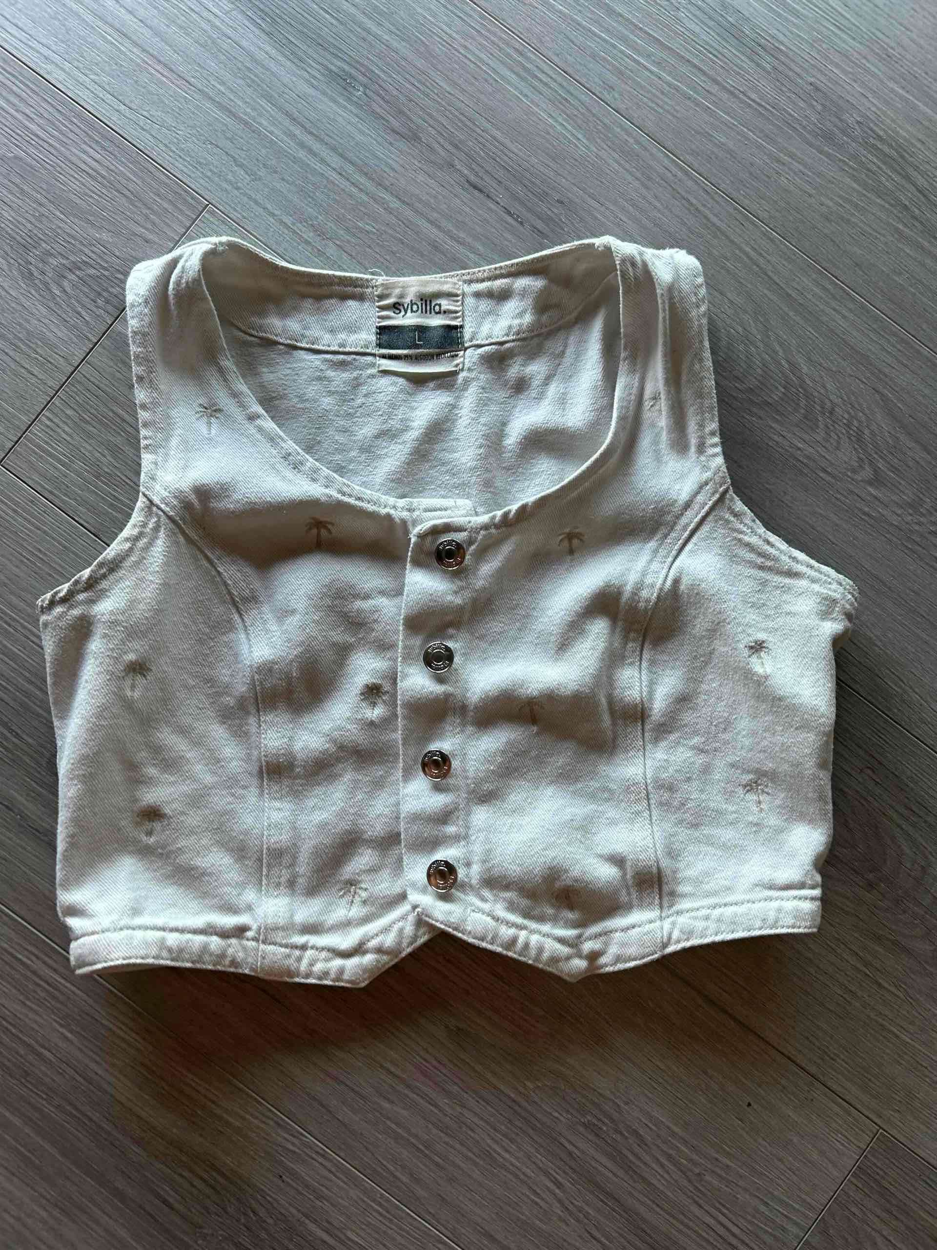 Chaleco corto blanco Sybilla - 4