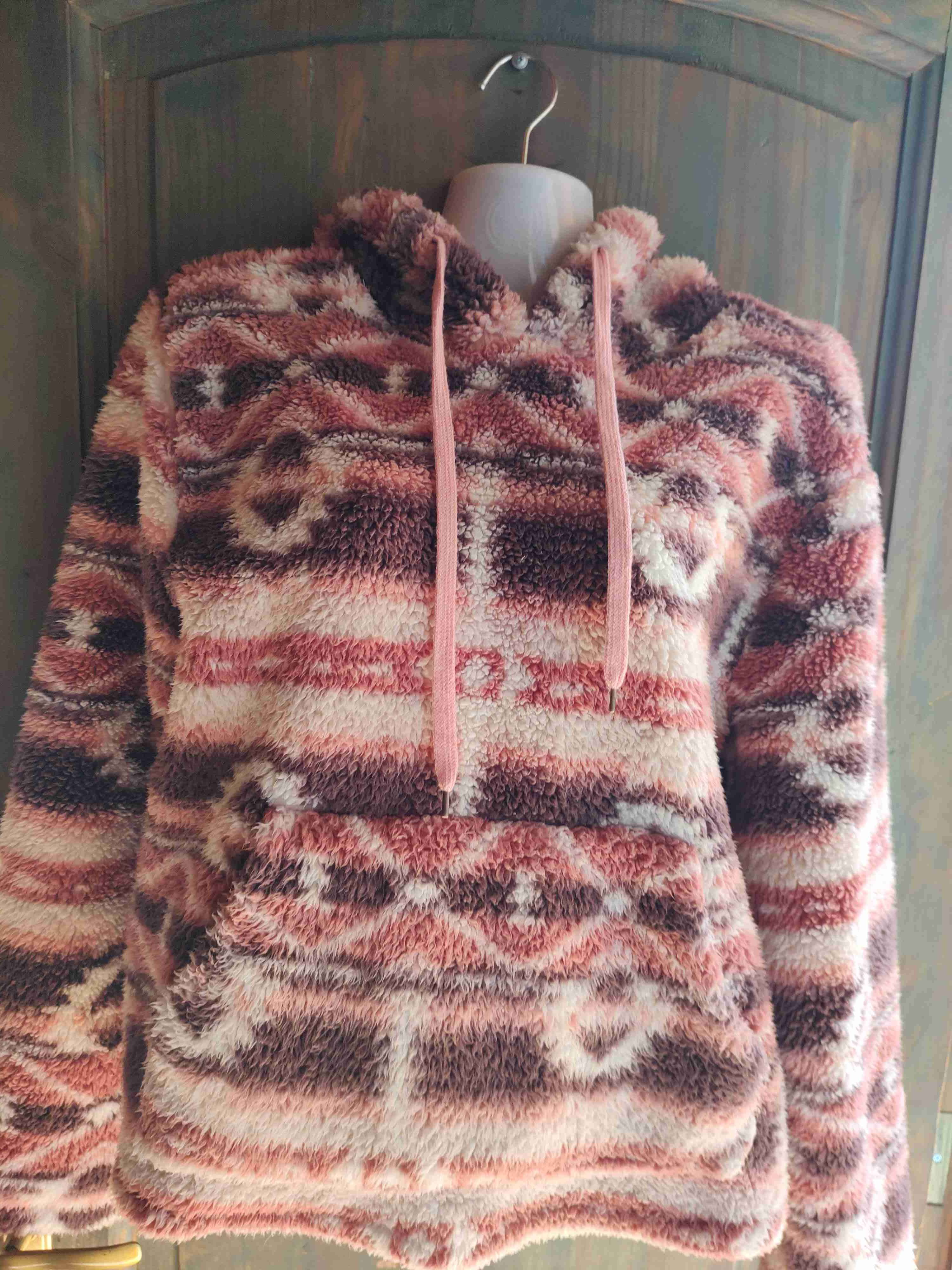 Polerón polar étnico con capucha - 3