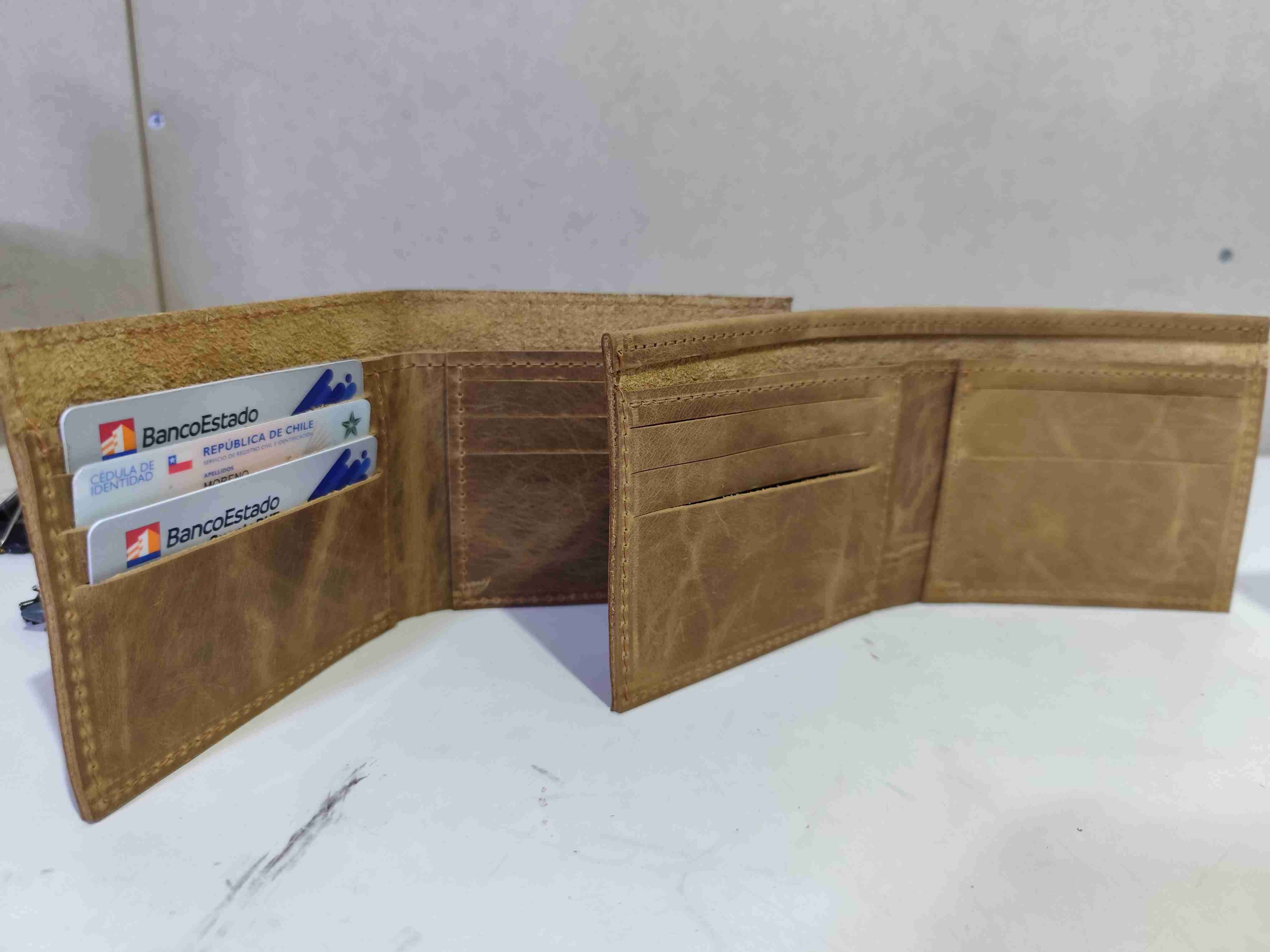 Set de accesorios de cuero marrón - 3