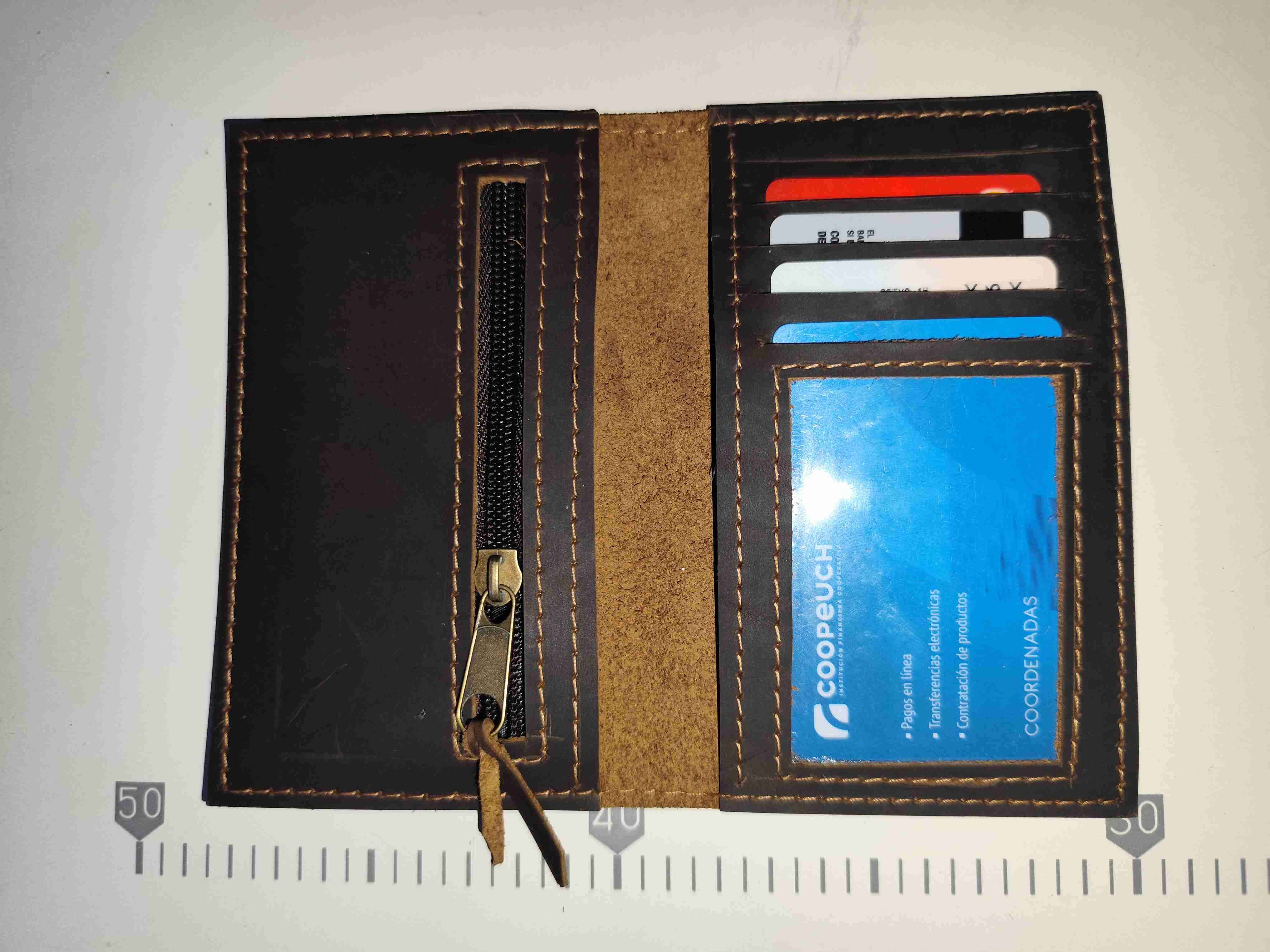 Set de accesorios de cuero marrón - 4