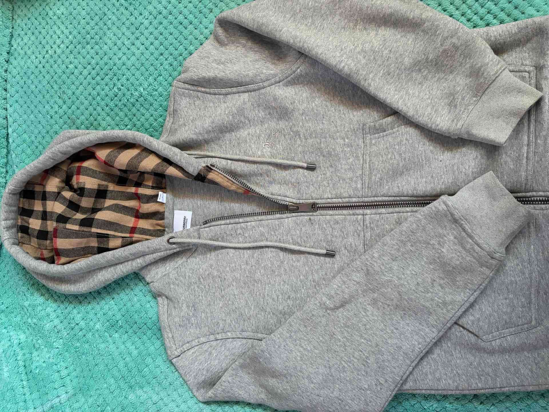 Poleron gris burberry - 1