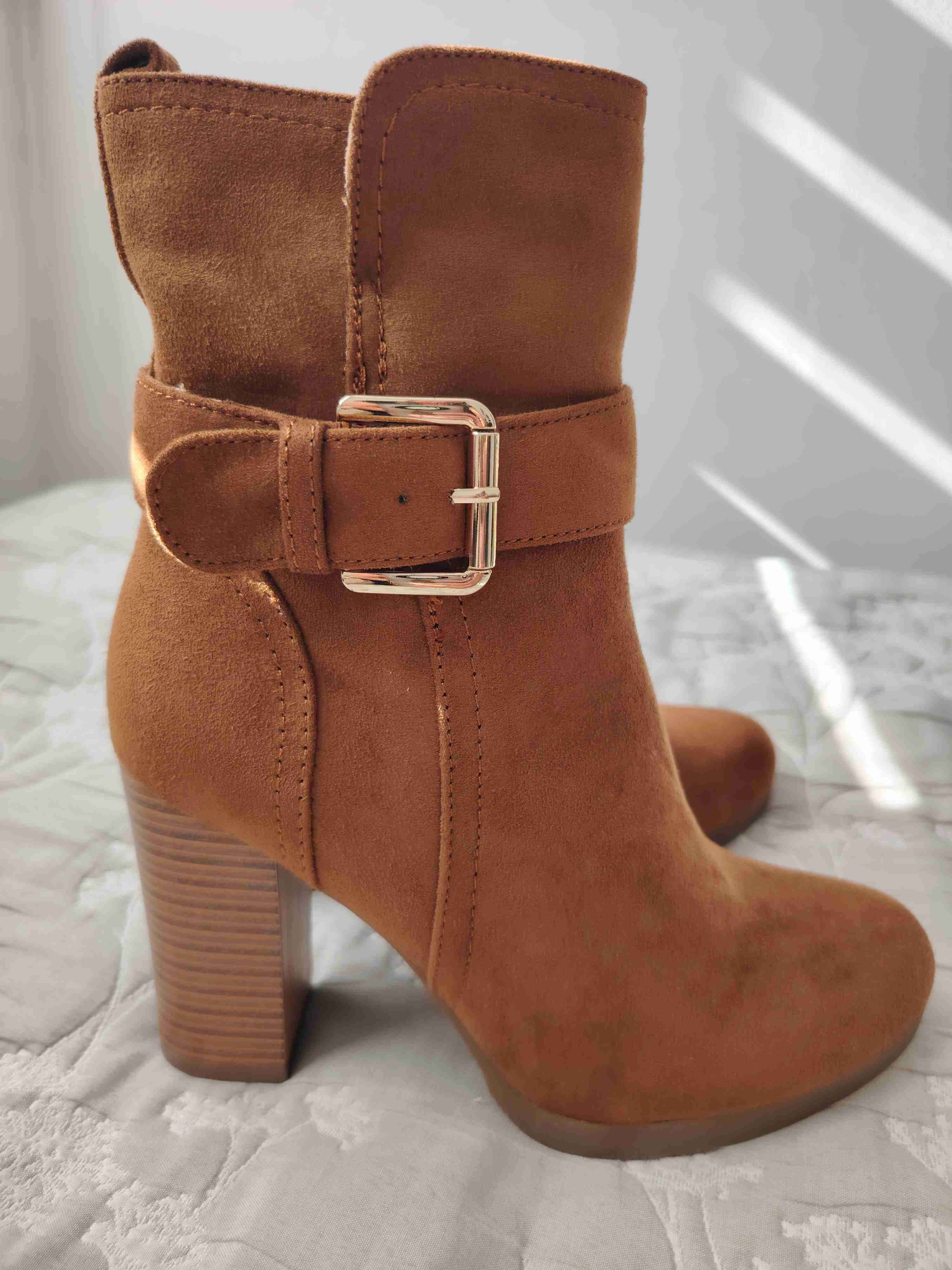 Botines de gamuza marrón - 1