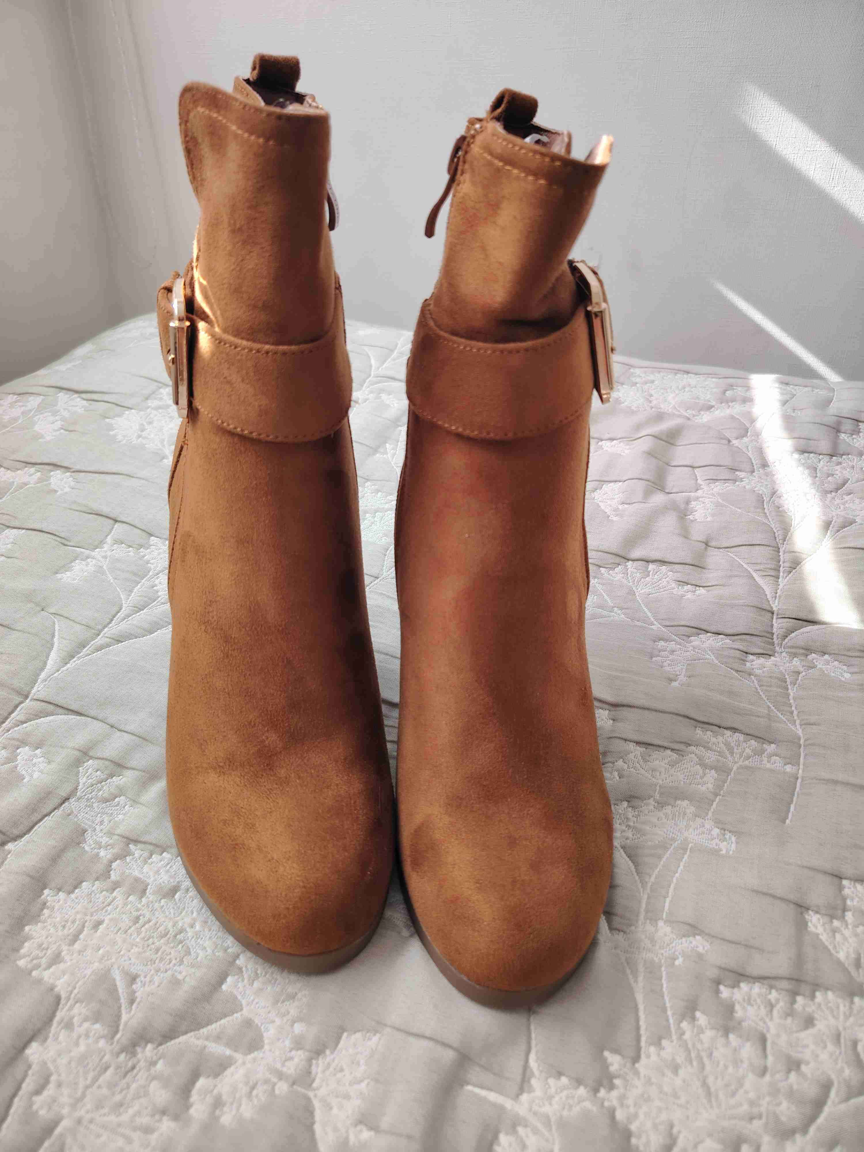 Botines de gamuza marrón - 4