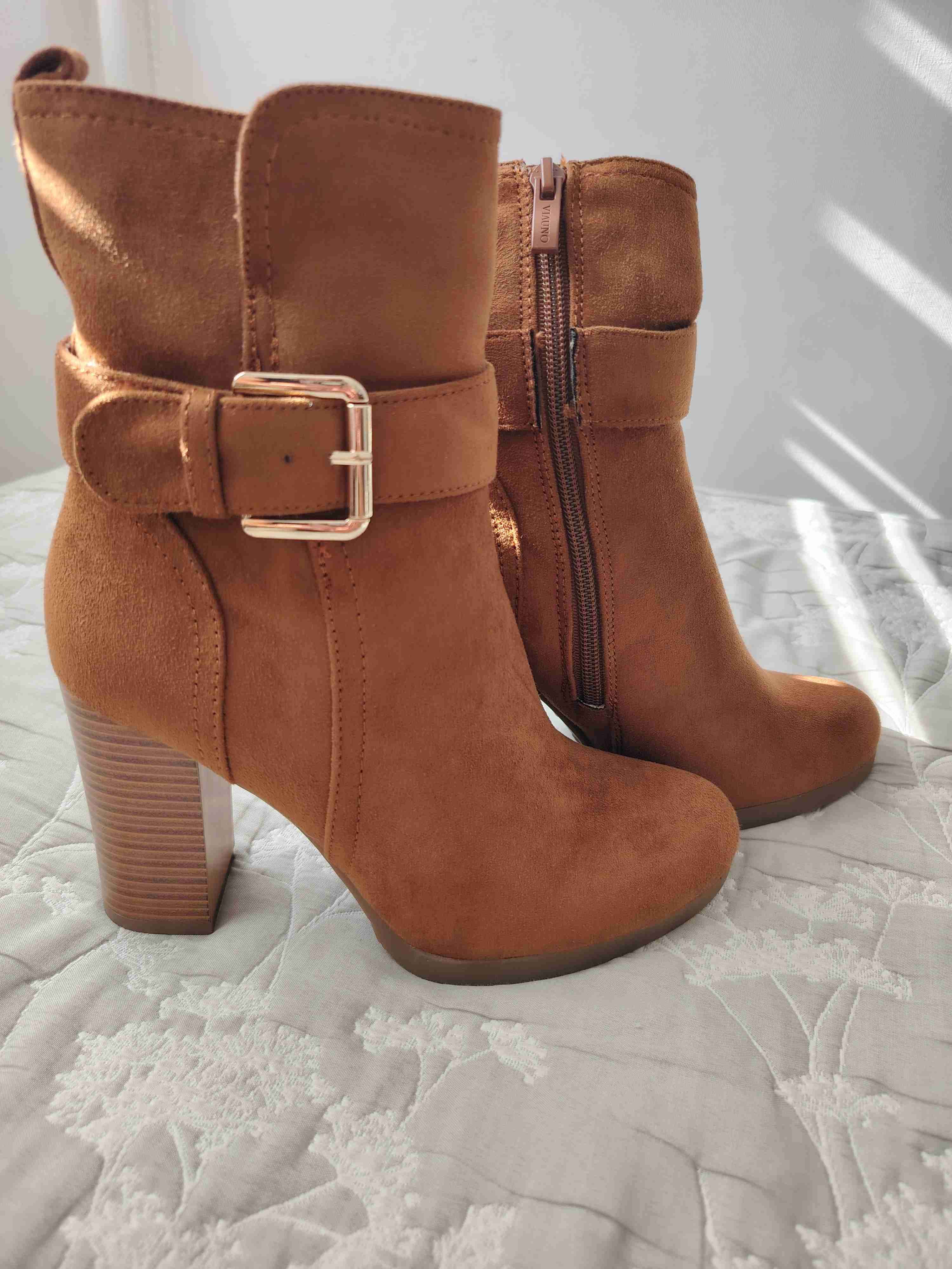 Botines de gamuza marrón - 5