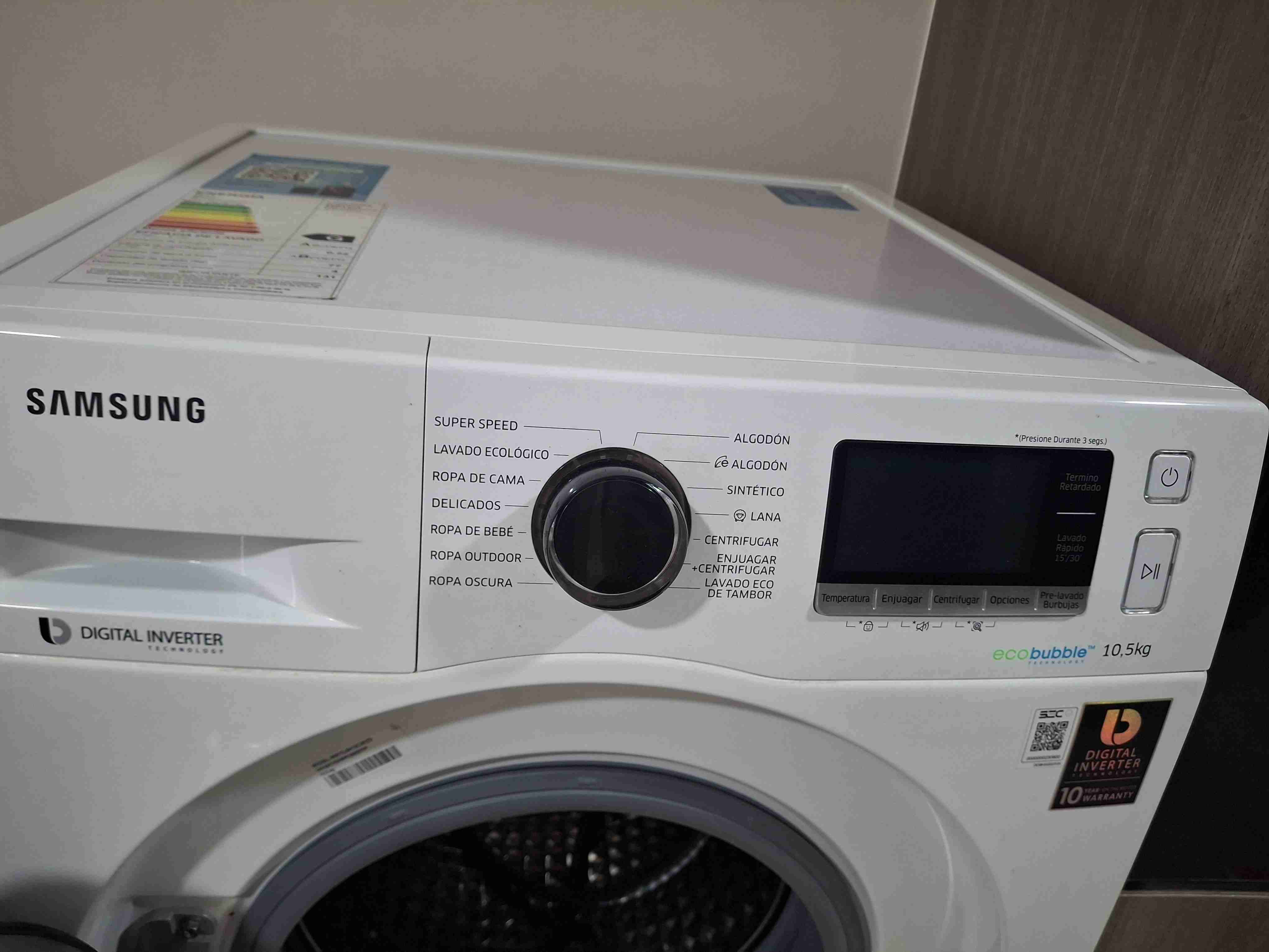 Lavadora Samsung 10.5 k - miniatura 5