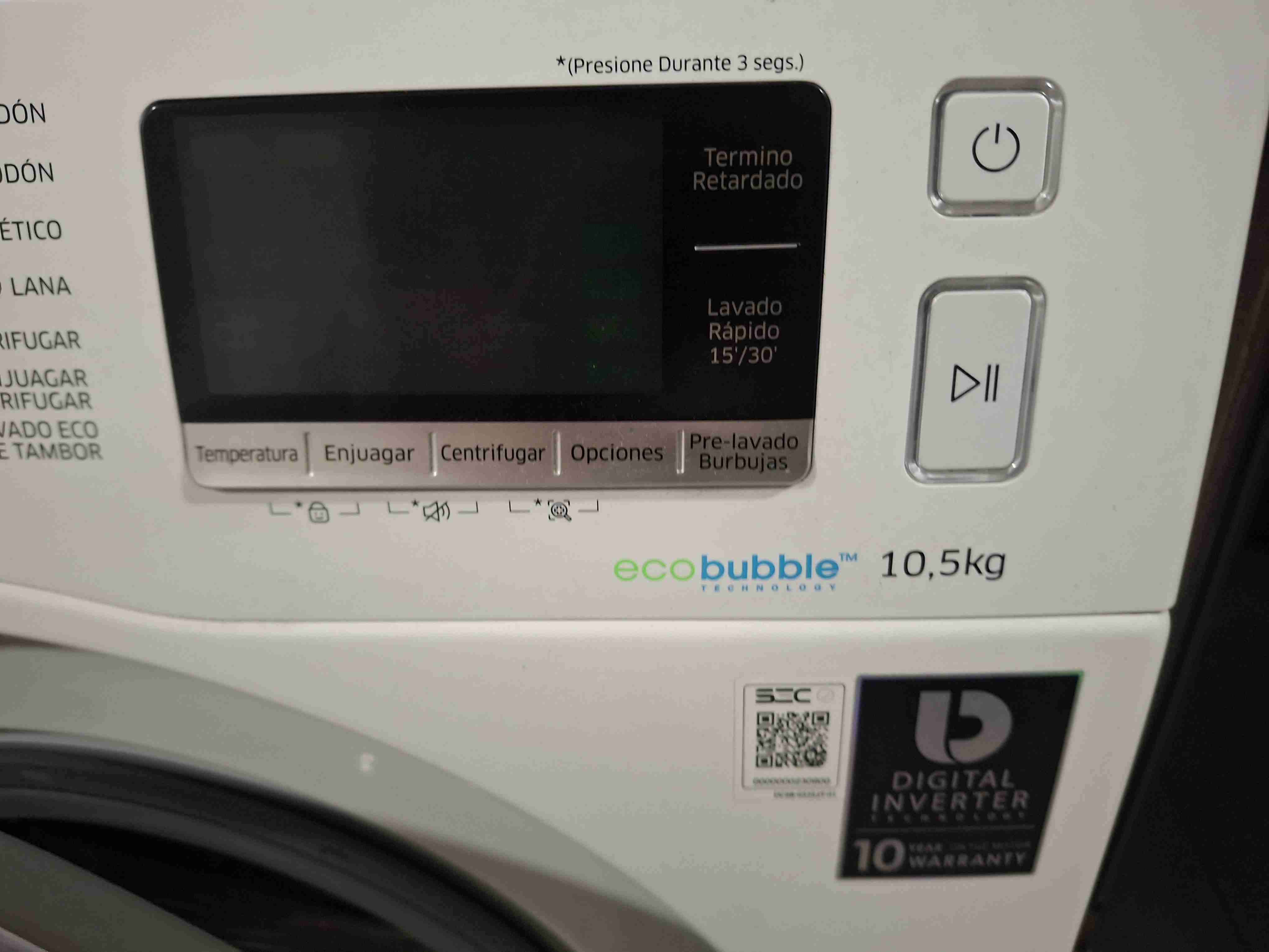 Lavadora Samsung 10.5 k - miniatura 6