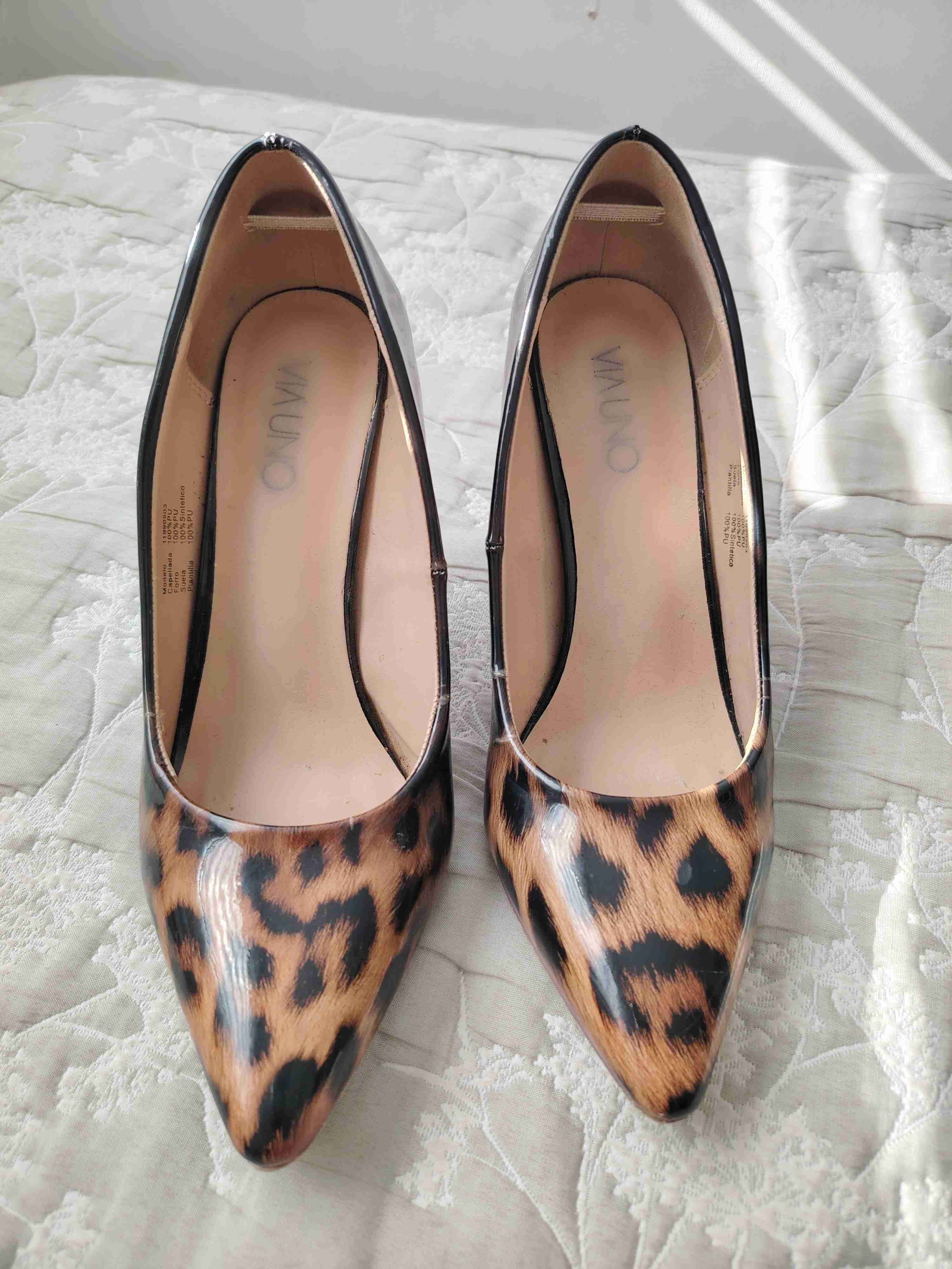 Zapato de tacón estampado animal - miniatura 6