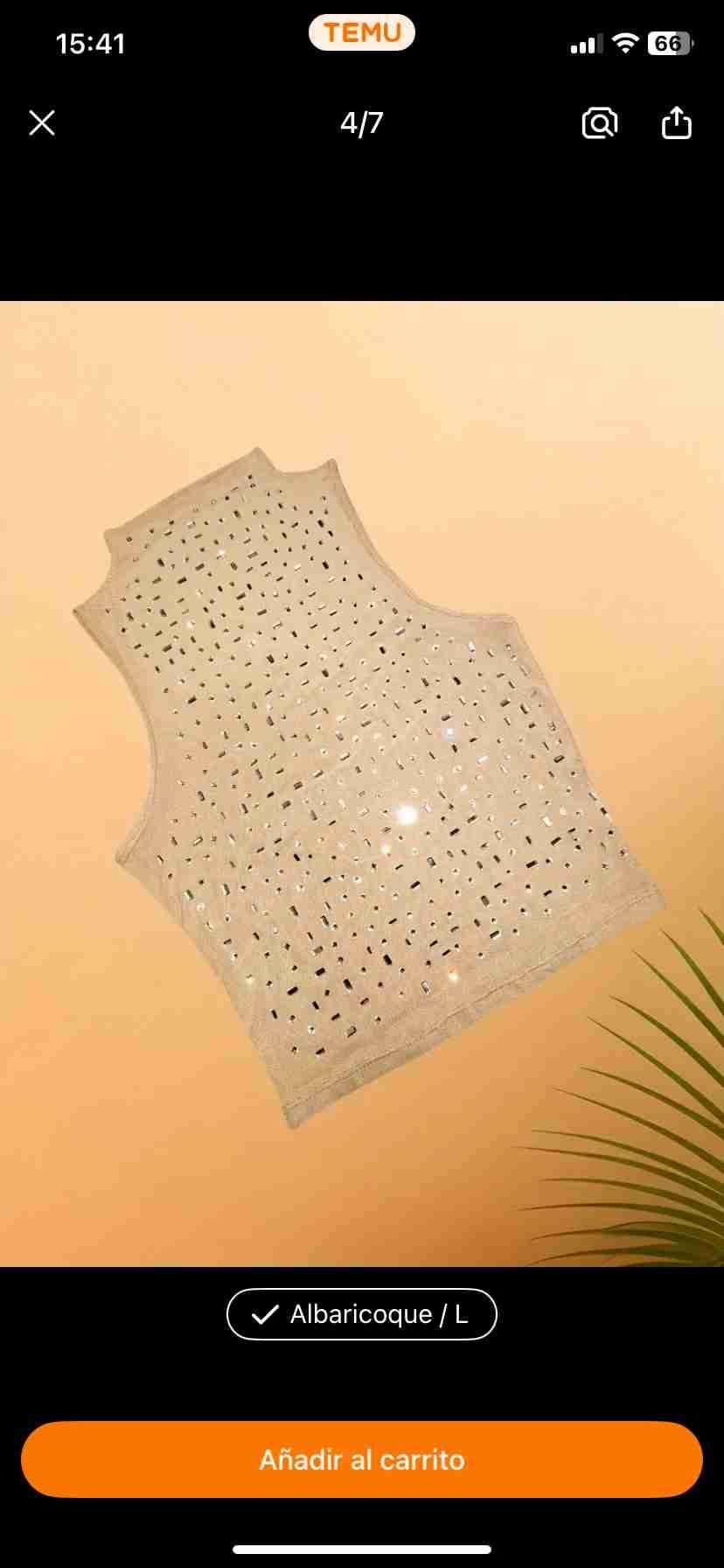 Blusa sin mangas con brillo - miniatura 2