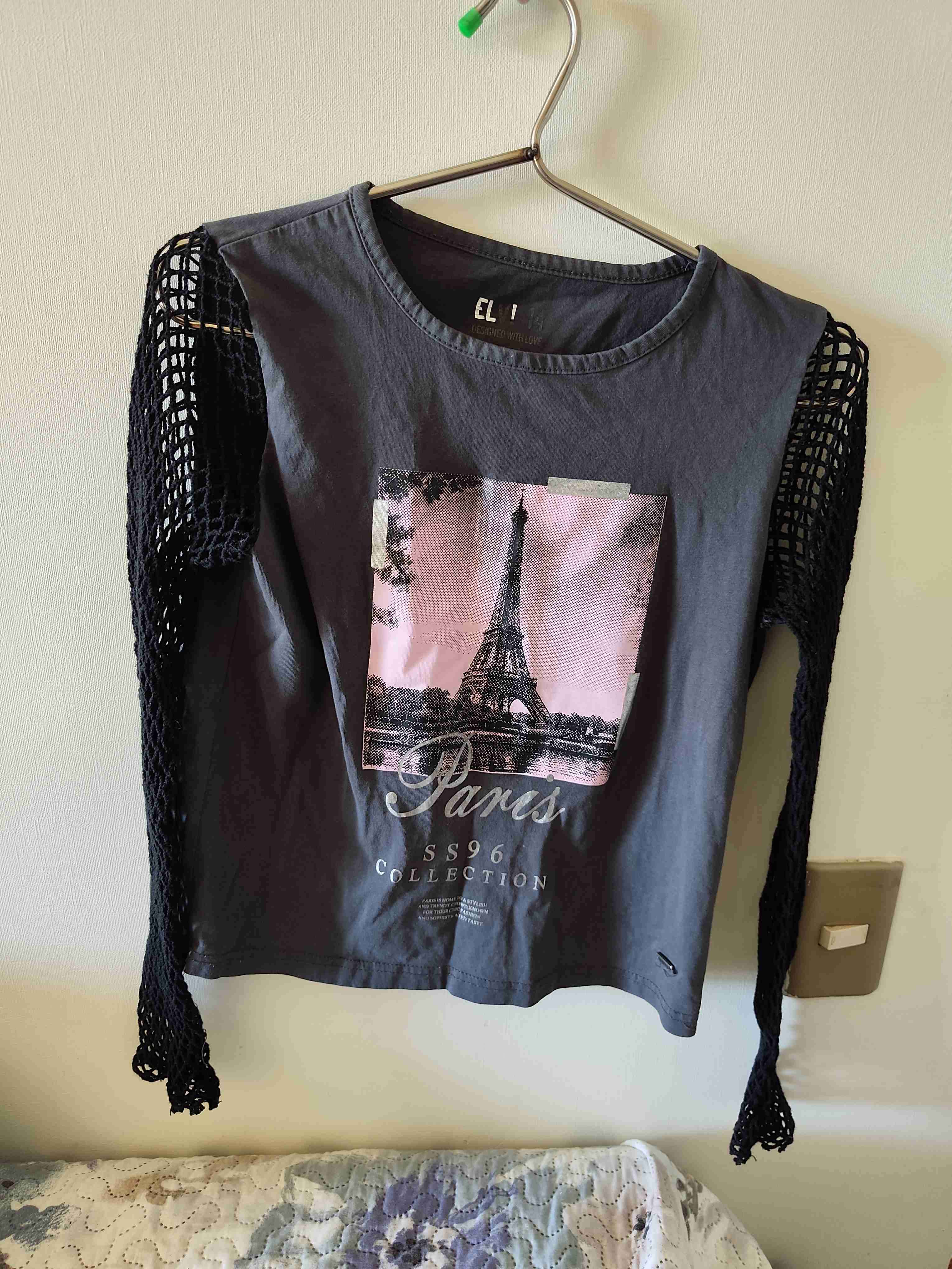 Jeans acampanados azul oscuro - miniatura 4