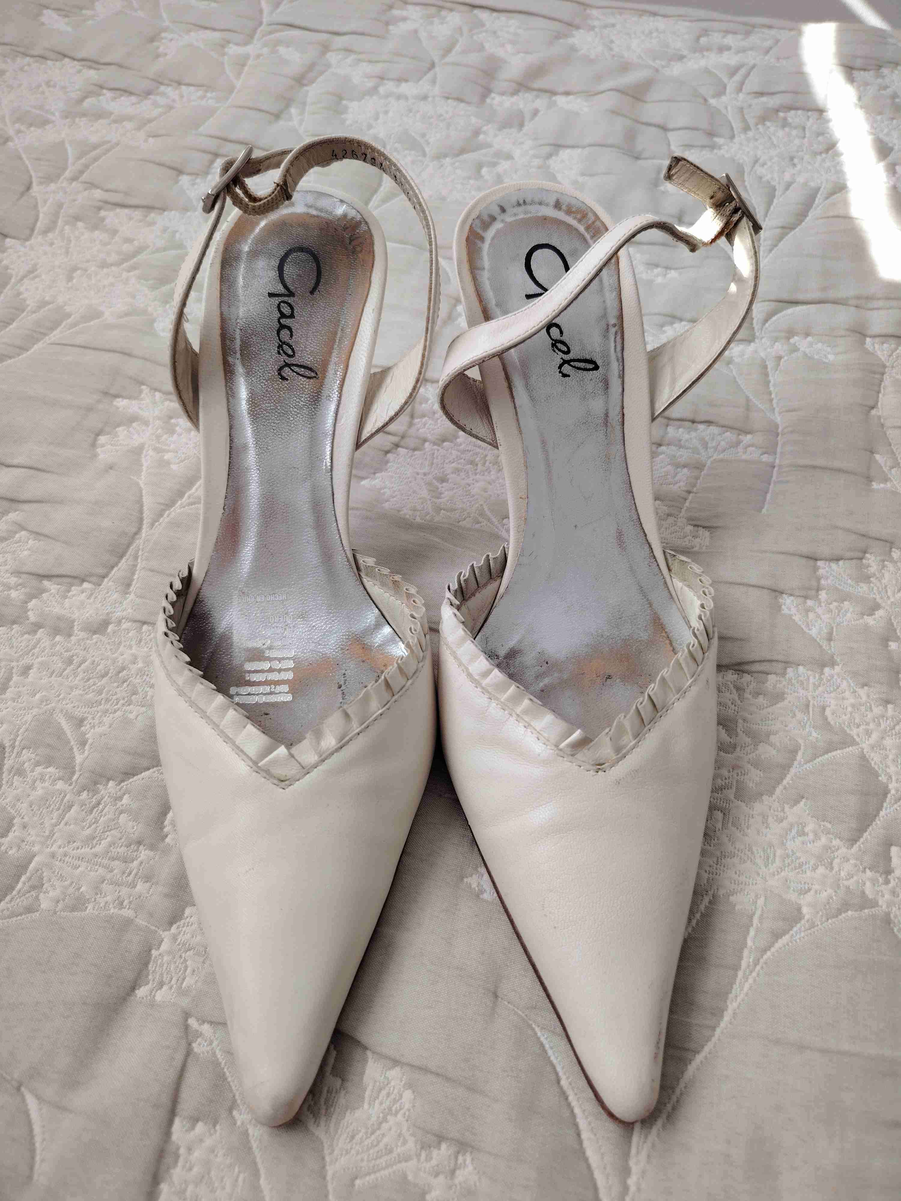 Zapatos de taco Gacel color crudo - miniatura 4