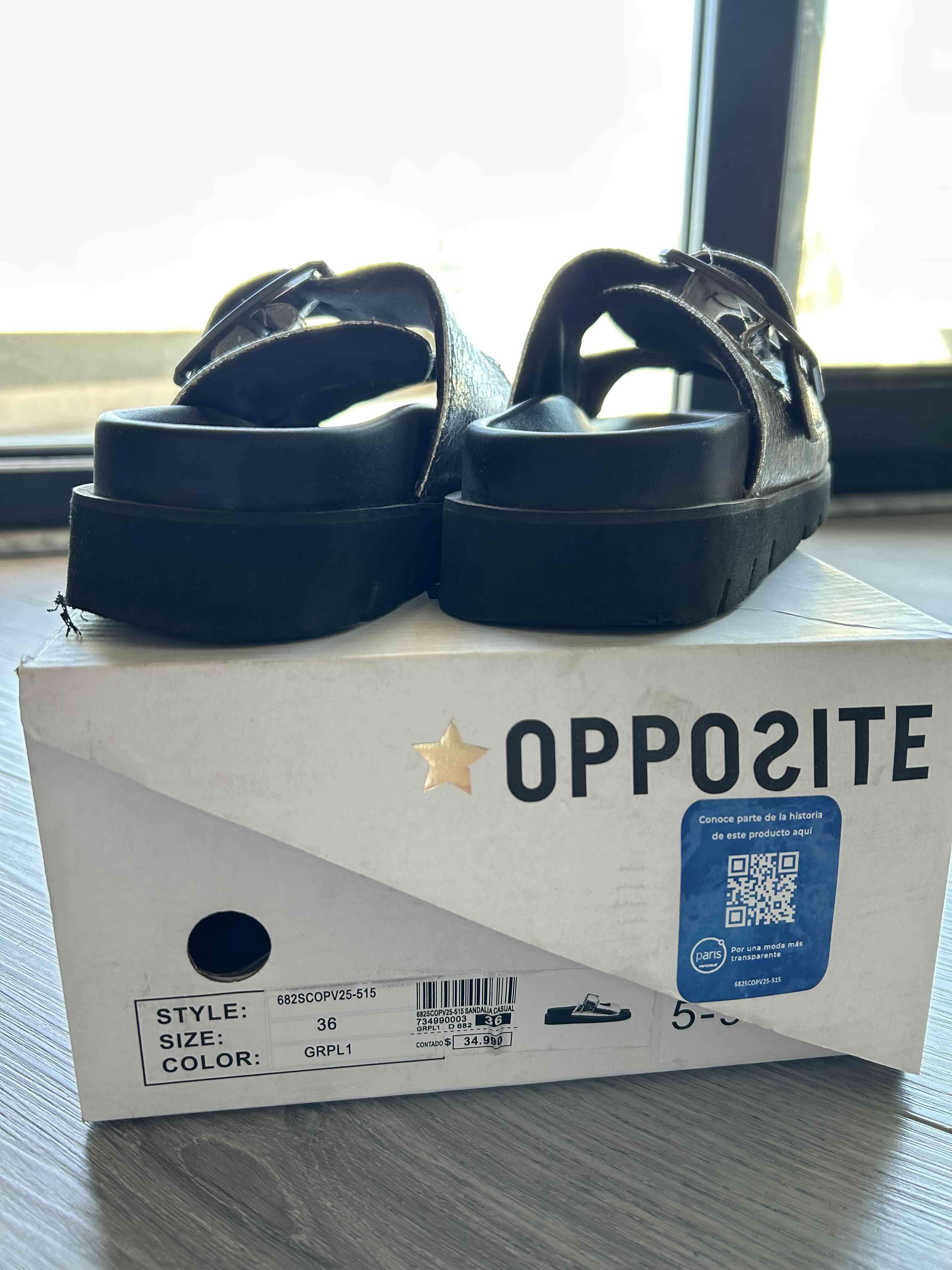 Sandalias plateadas metalizadas - miniatura 4