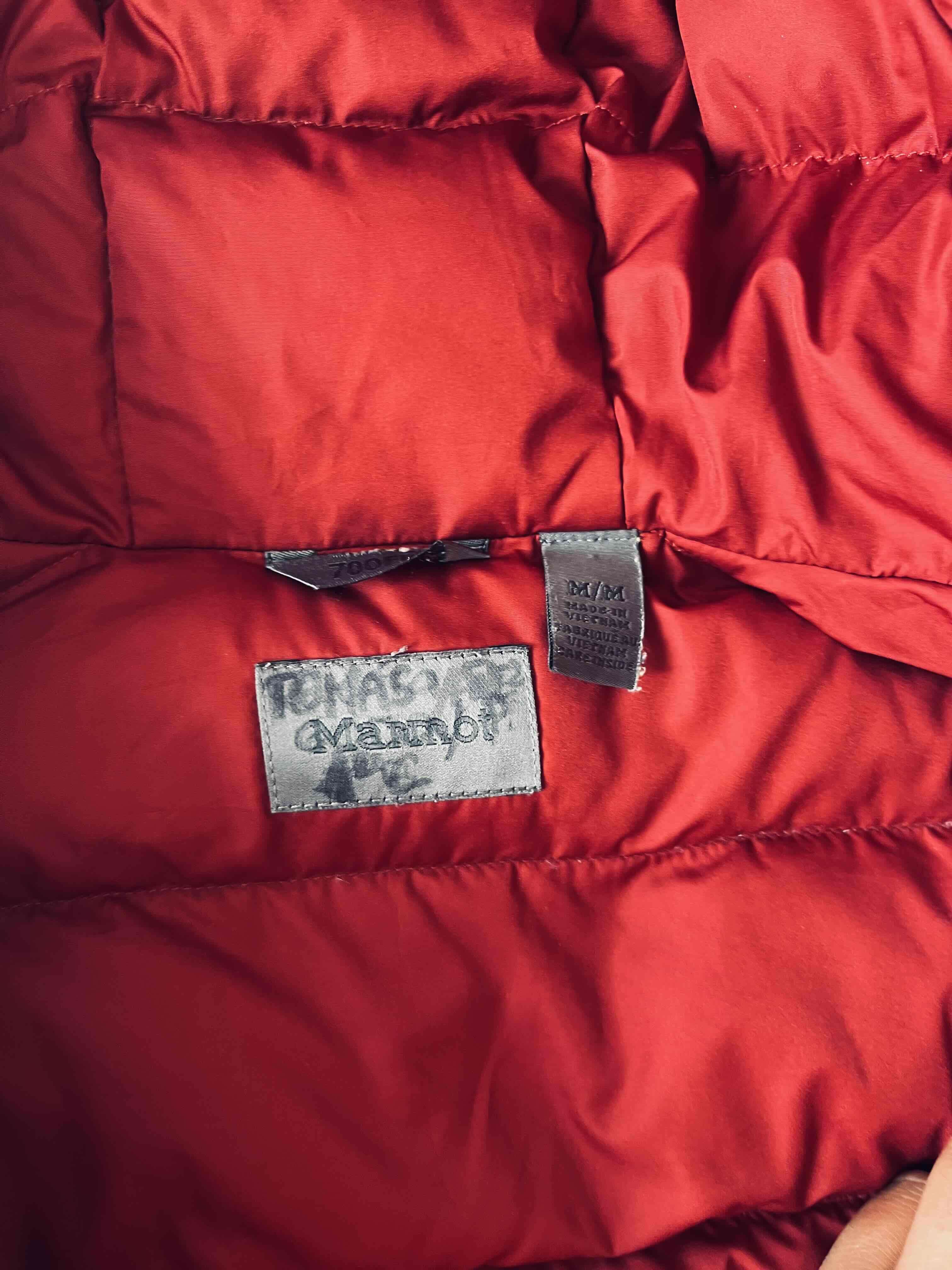 Chaqueta inflada naranja y roja Mármot talla 10/12 - miniatura 2