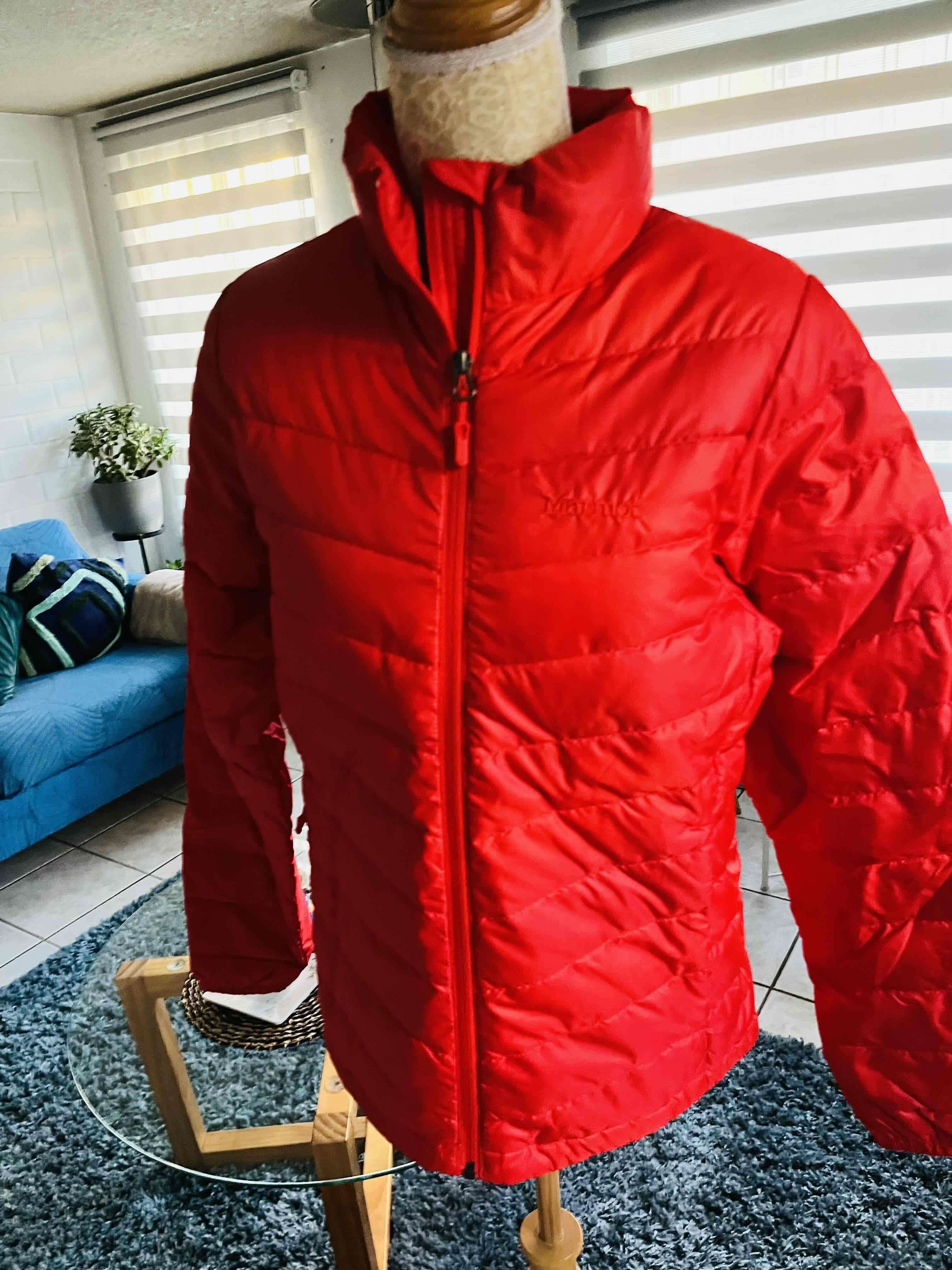 Chaqueta roja acolchada de invierno marmot talla M - 1