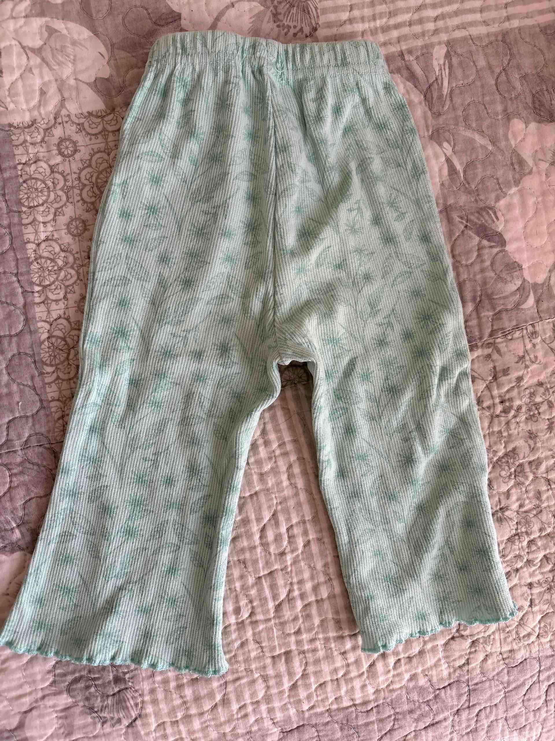 Pantalón verde claro bebé niña - miniatura 2